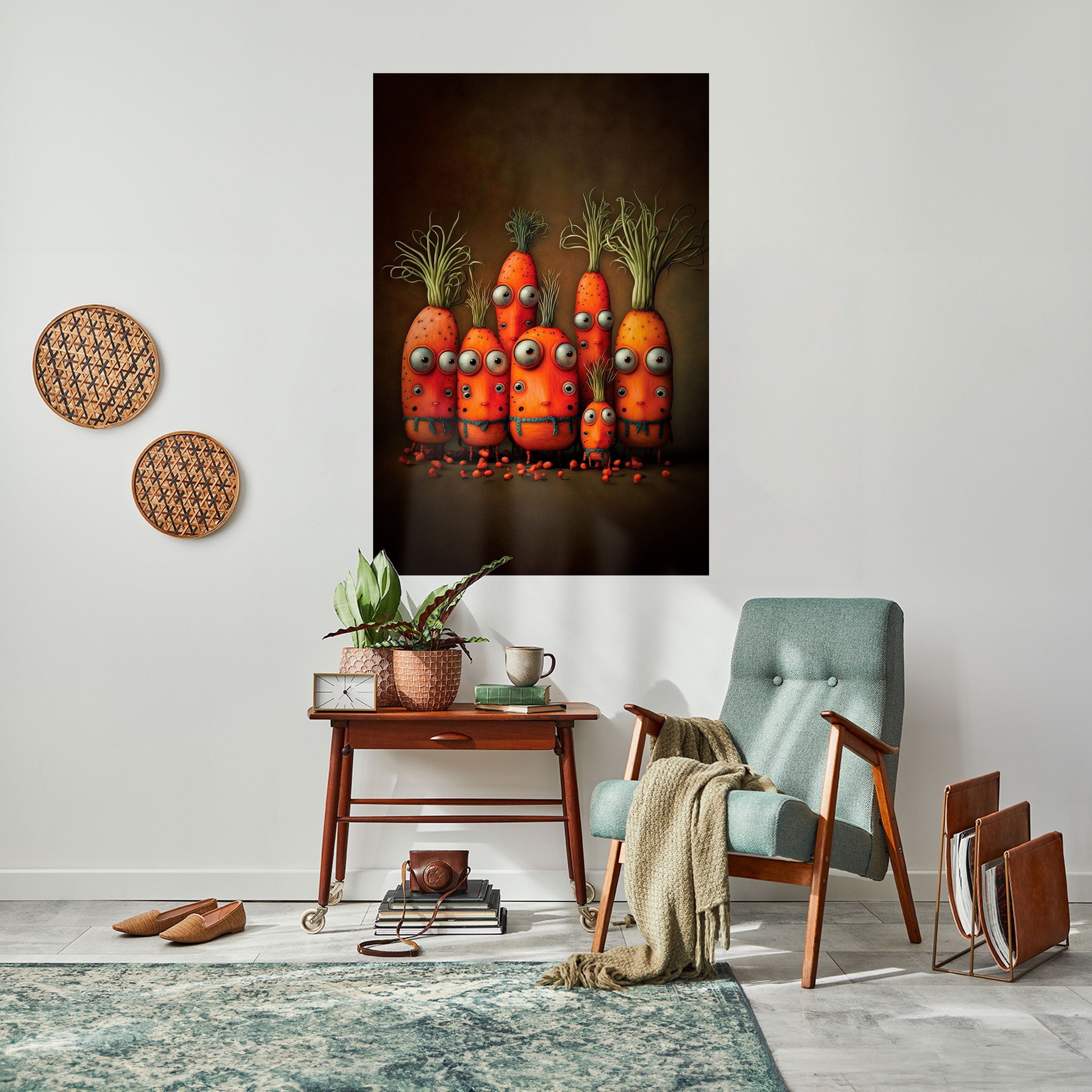 CUTE OR SCARY Peel and Stick Vertical Poster