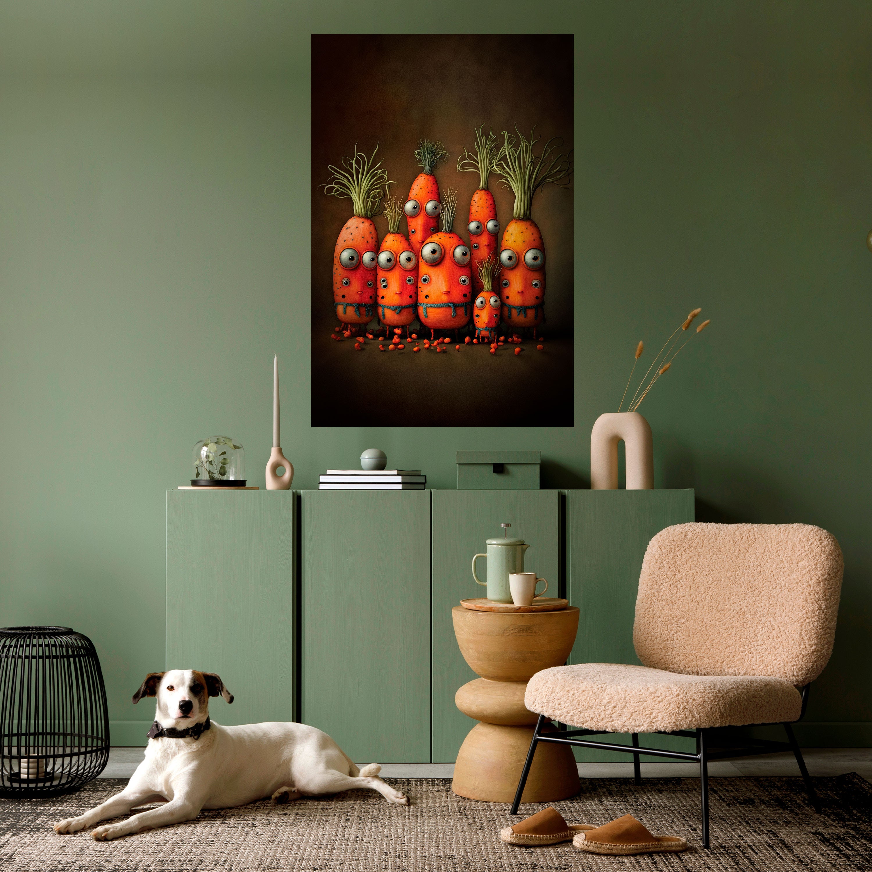 CUTE OR SCARY Peel and Stick Vertical Poster