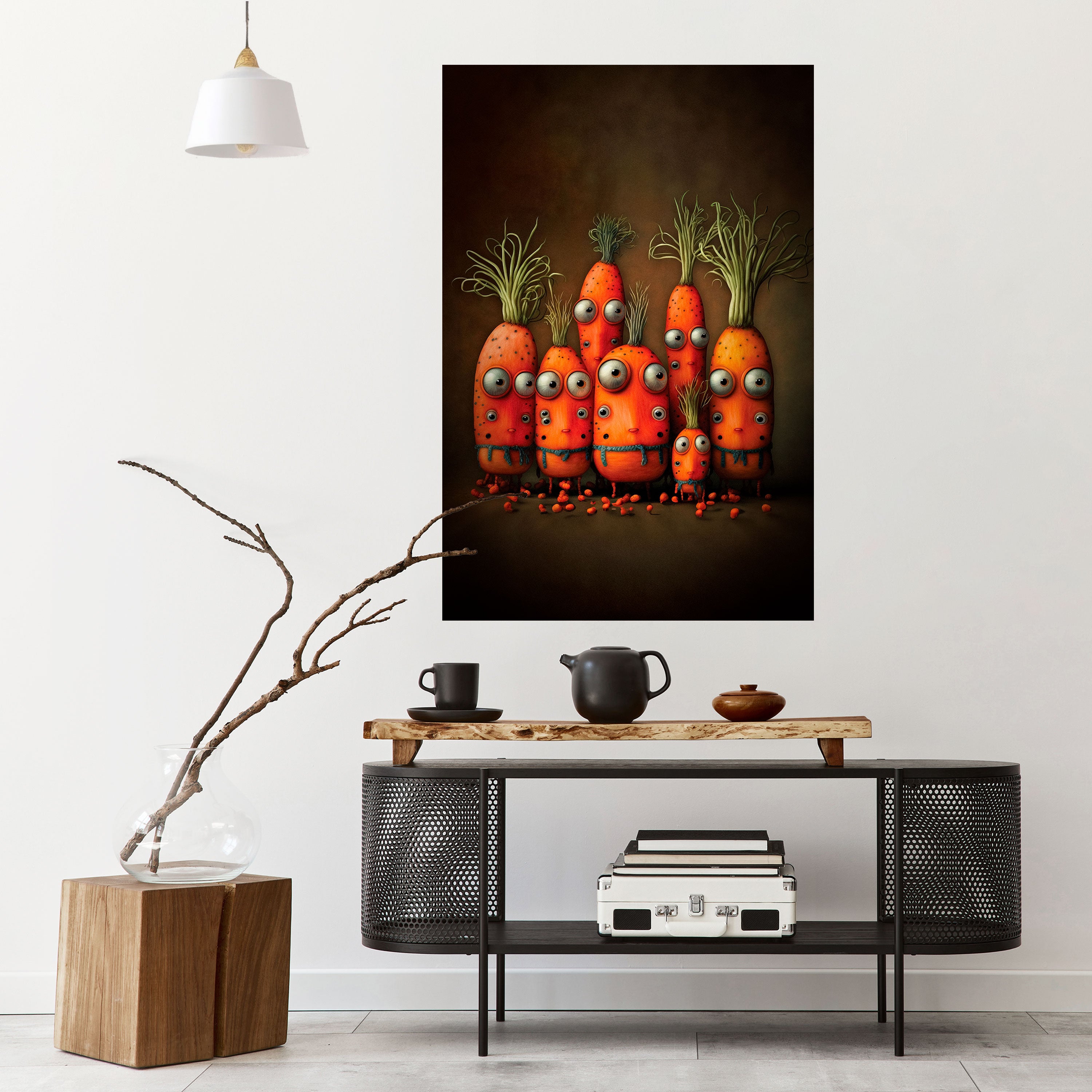 CUTE OR SCARY Peel and Stick Vertical Poster