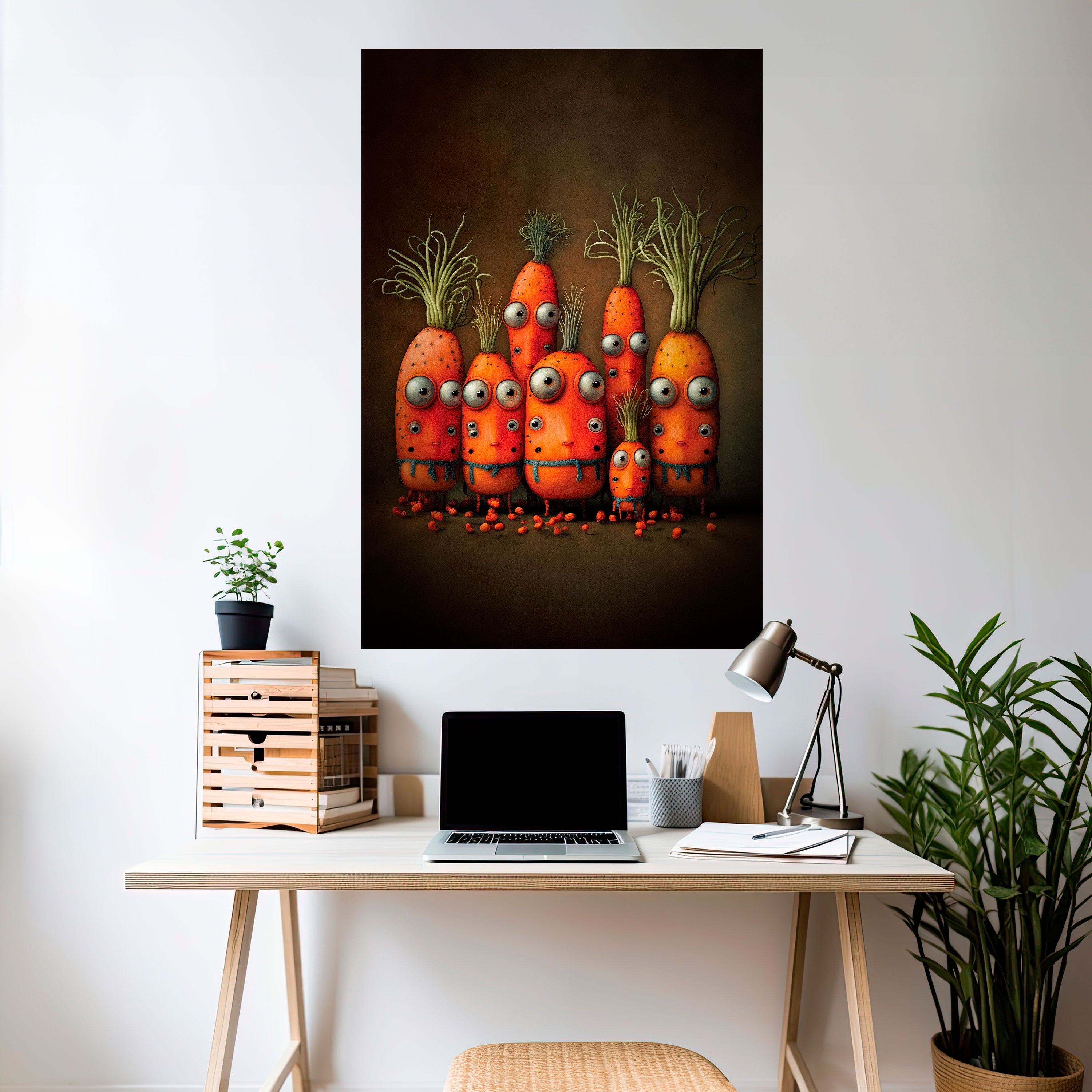 CUTE OR SCARY Peel and Stick Vertical Poster