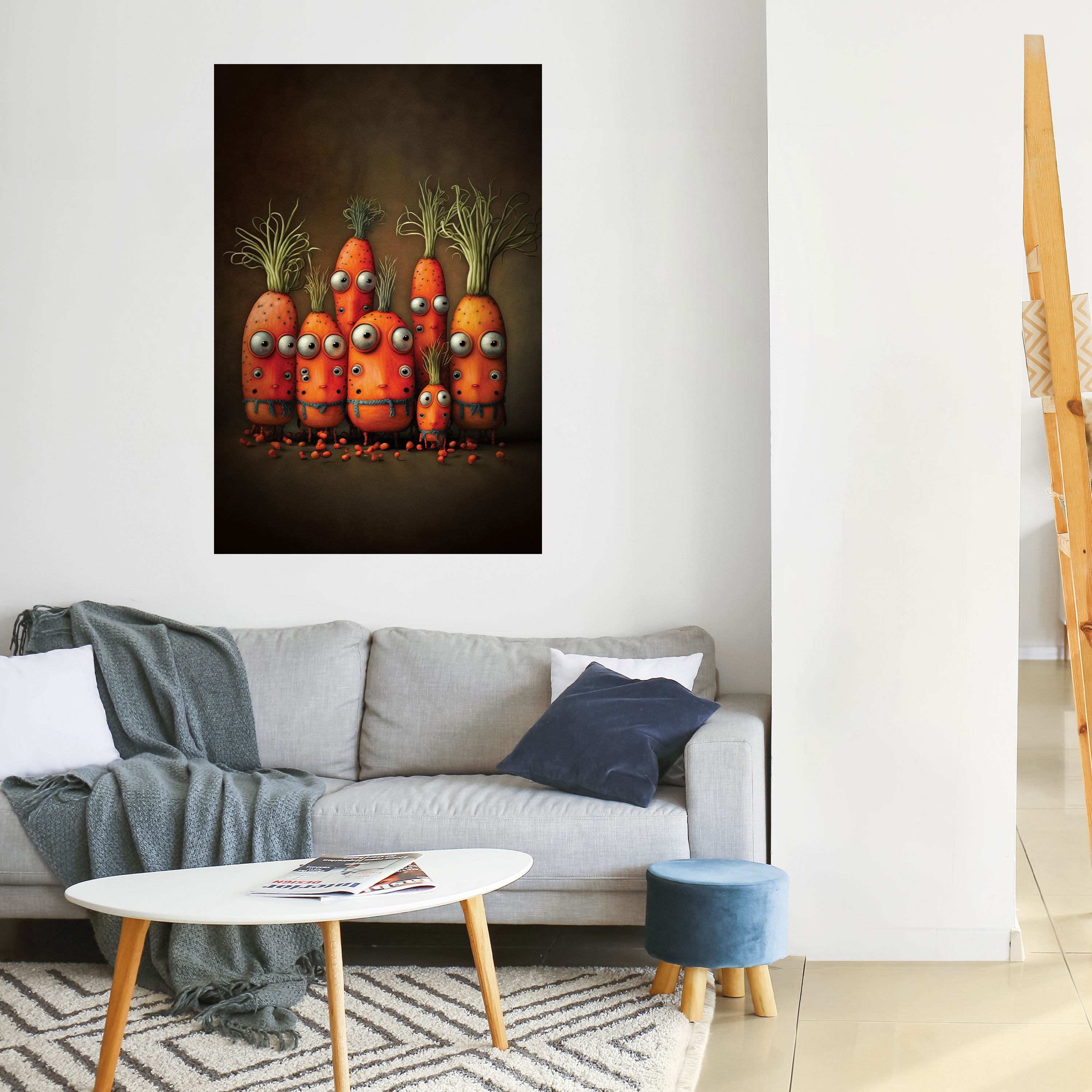 CUTE OR SCARY Peel and Stick Vertical Poster