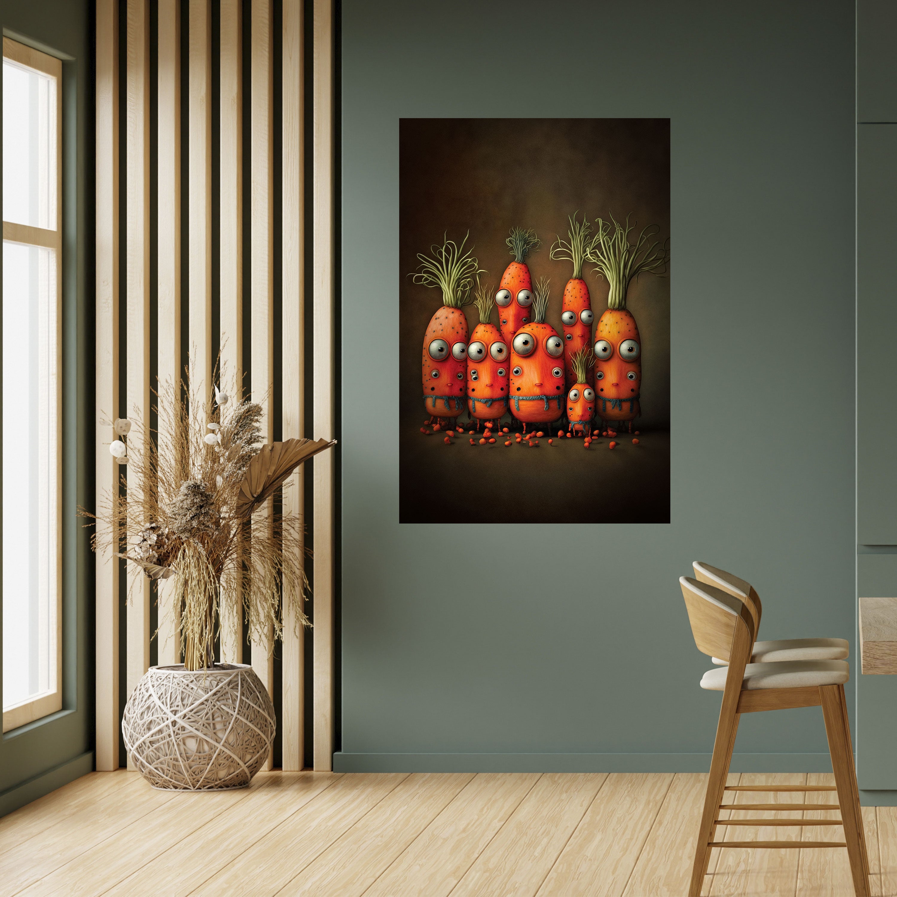 CUTE OR SCARY Peel and Stick Vertical Poster