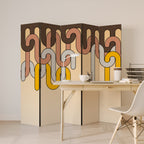 COLORFUL STRINGS 5-Panel Room Divider