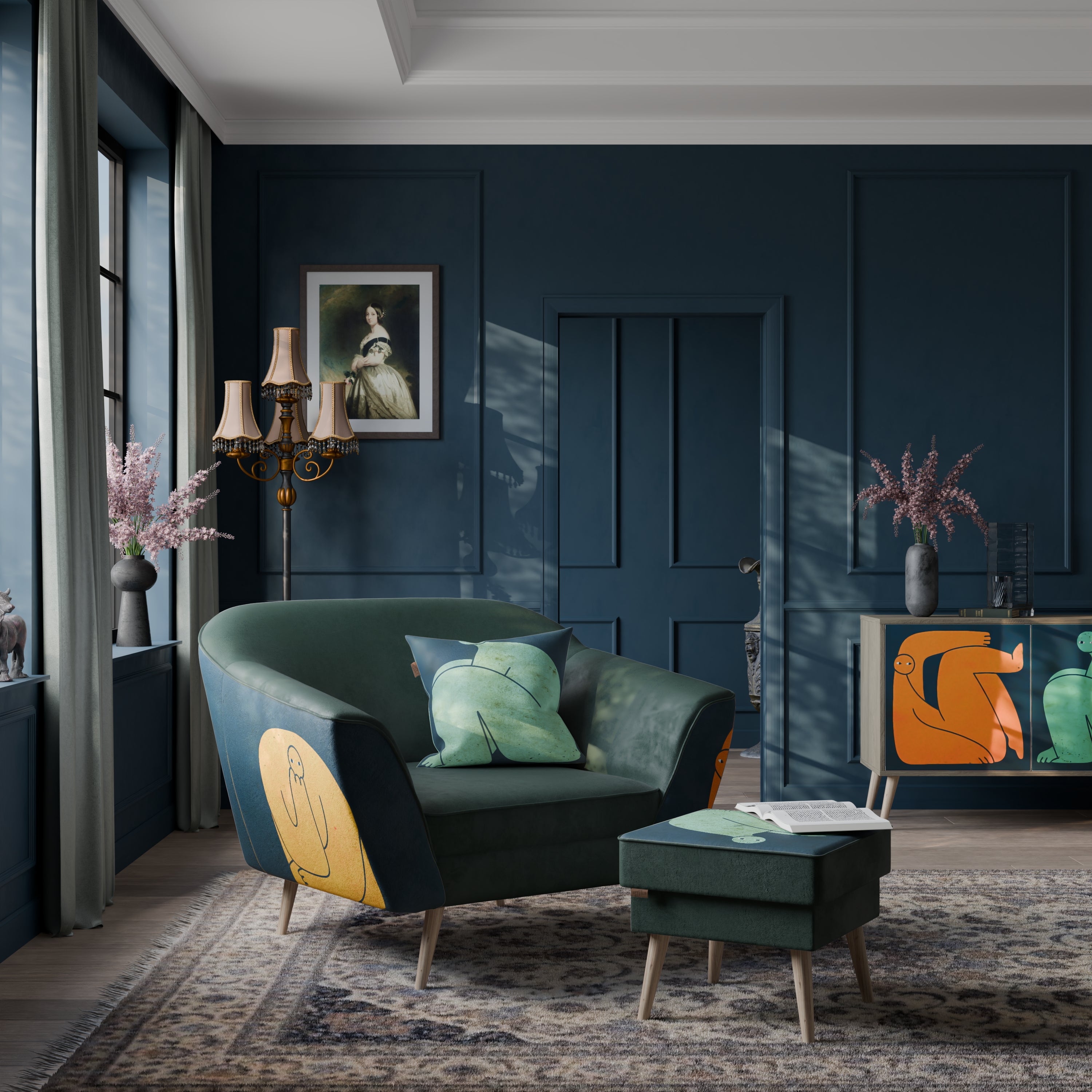 TOGETHER BUT SEPARATELY AURORA Armchair