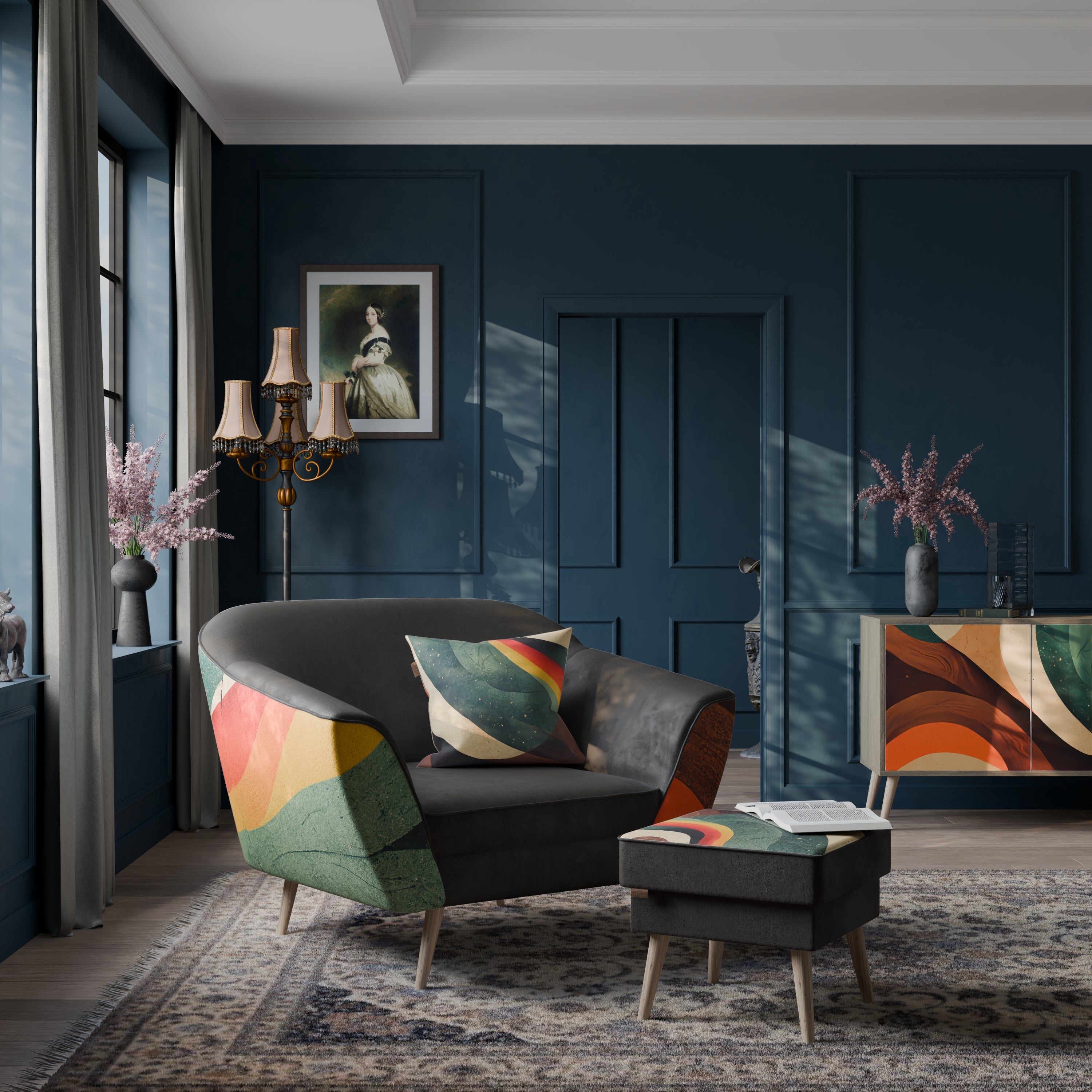 COLORFUL STRANDS AURORA Armchair