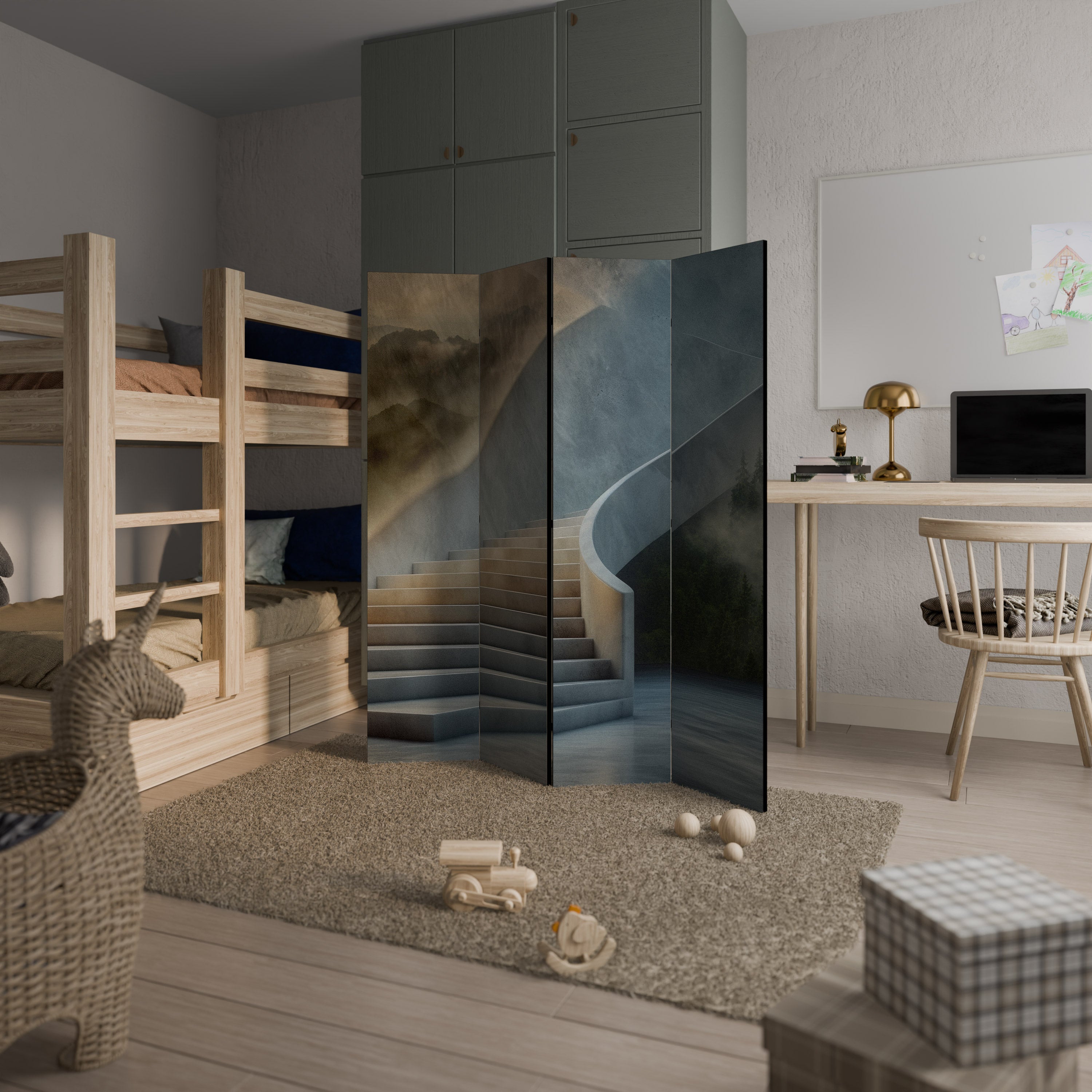 STEPS TO SERENITY Παραβάν με 4 πάνελ