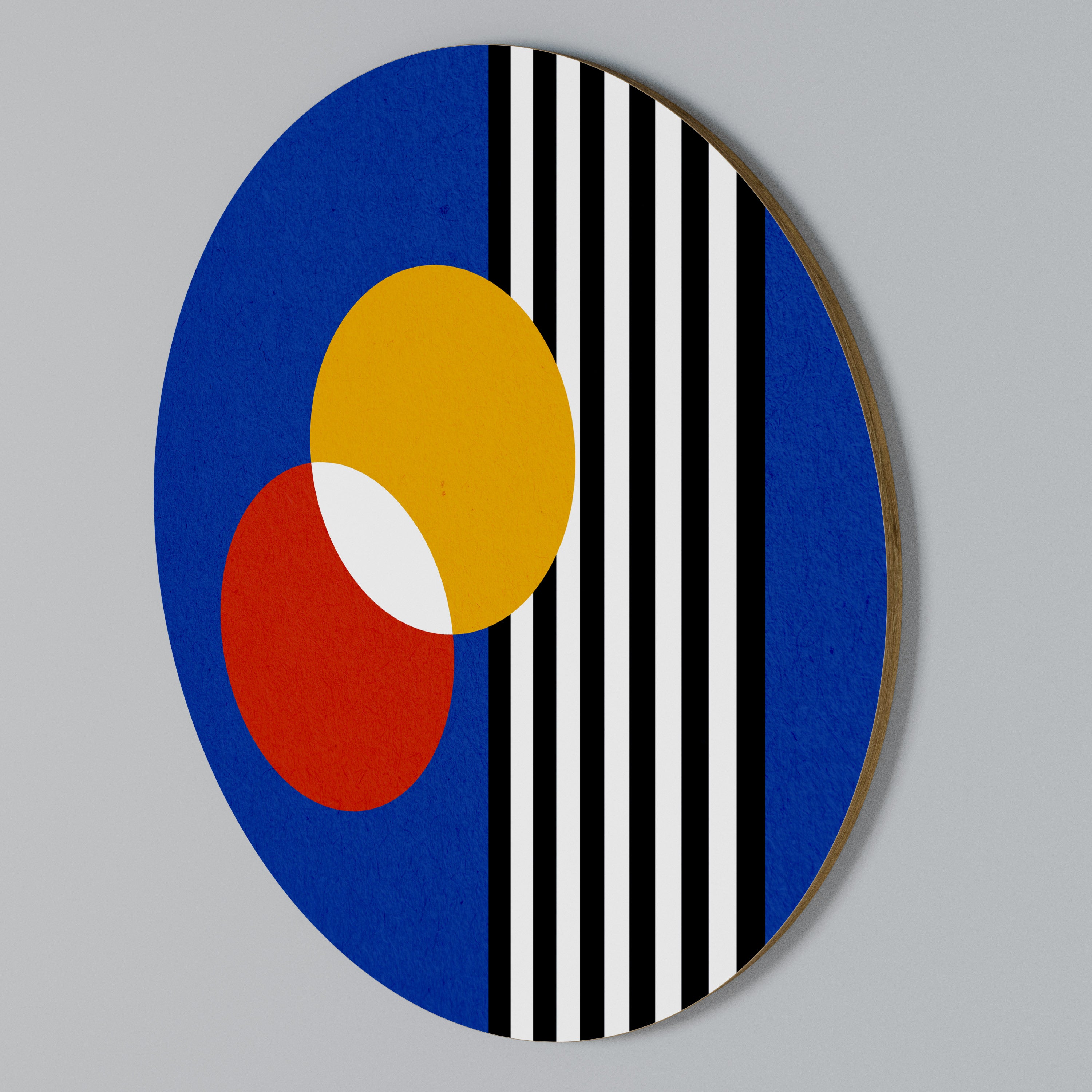 GEOMETRIC HARMONY Στρογγυλός πίνακας ζωγραφικής