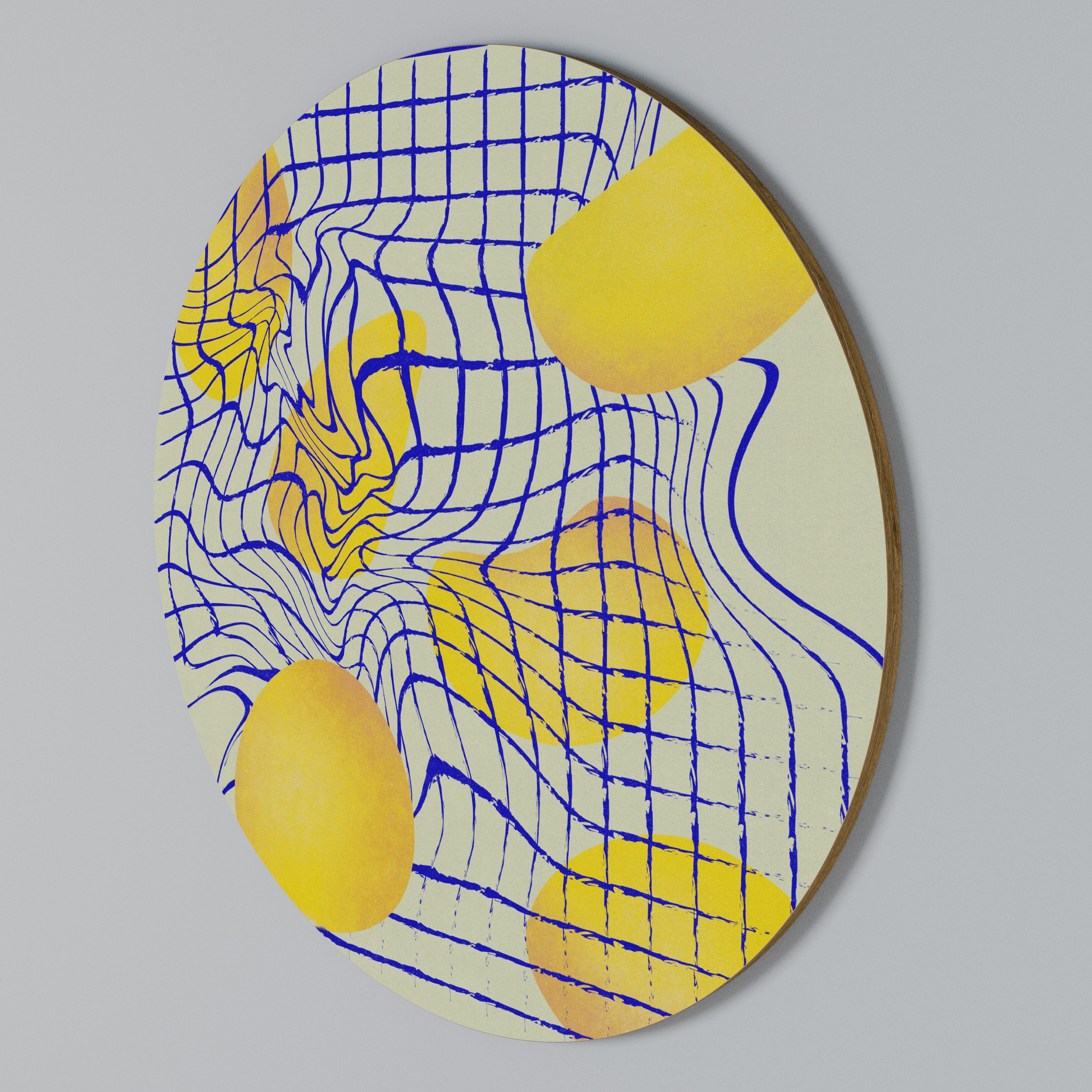 CURVED SPACE Round Wall Art