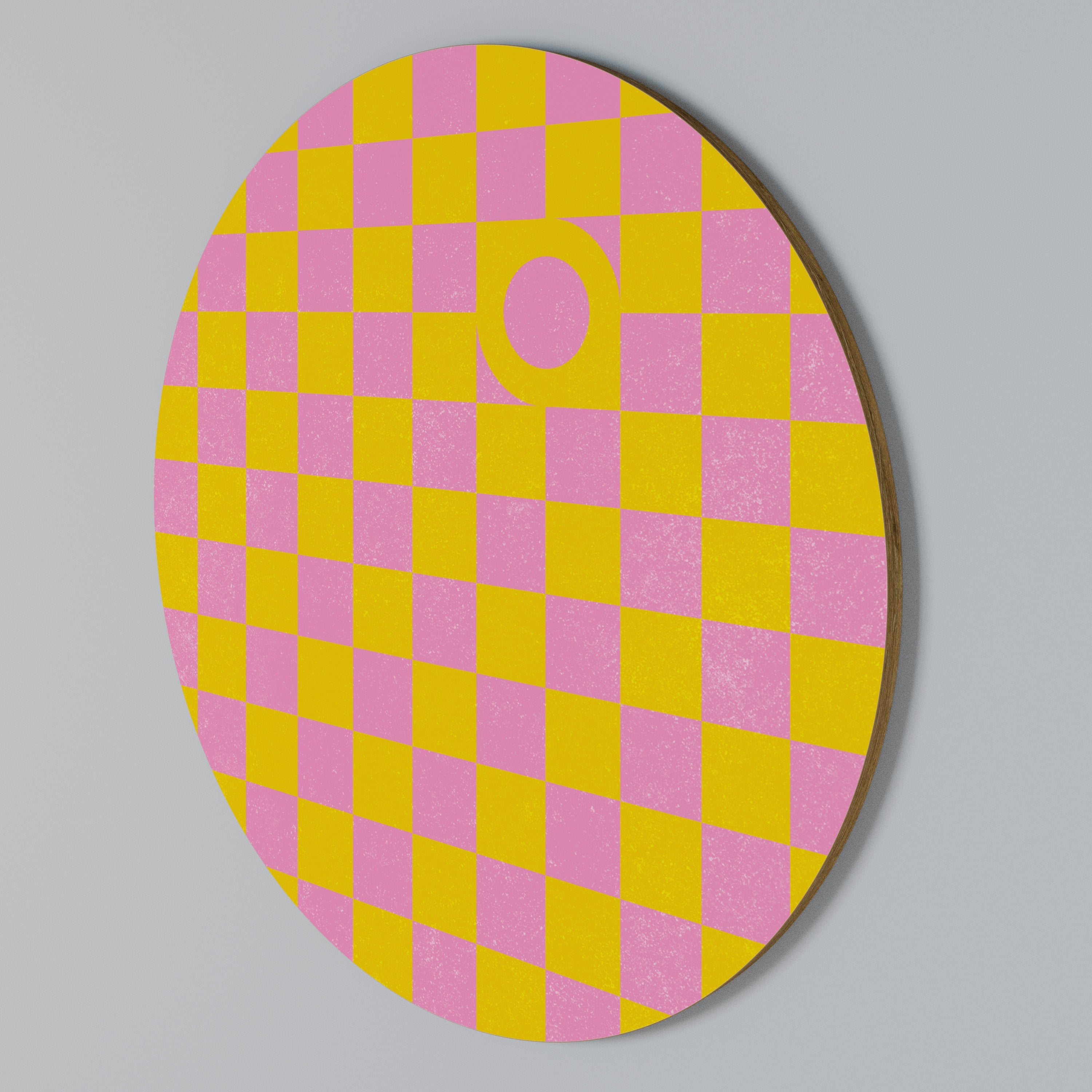 OPTIMISTIC WORLD Στρογγυλός πίνακας ζωγραφικής