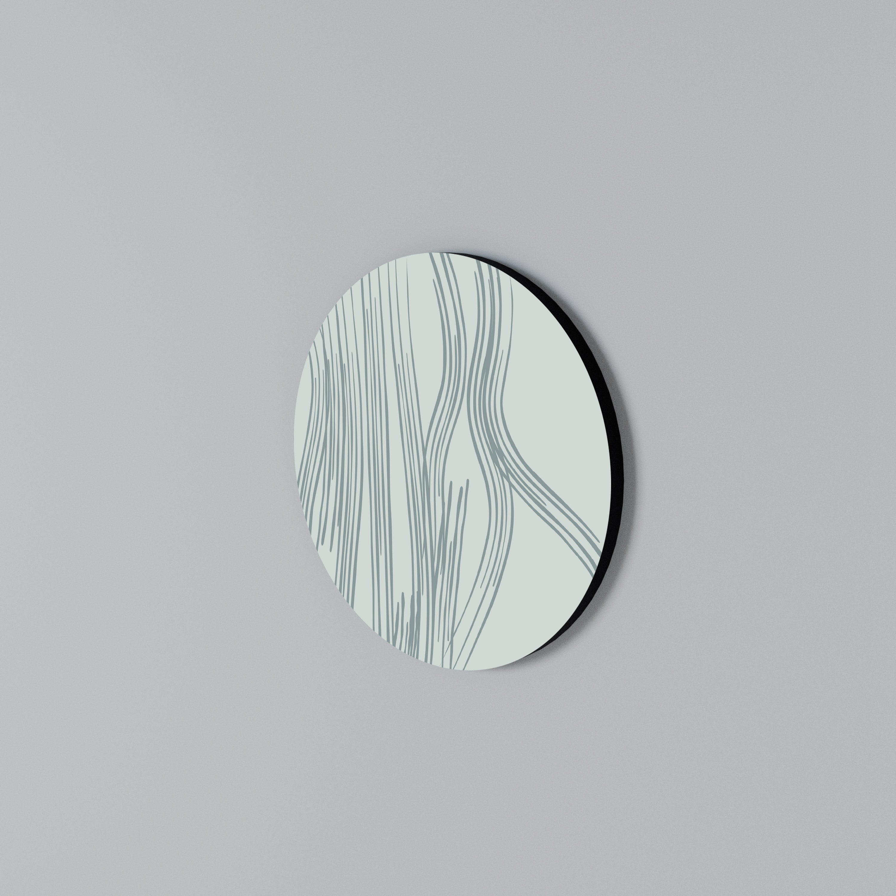 MEMORY TRACES Round Wall Art