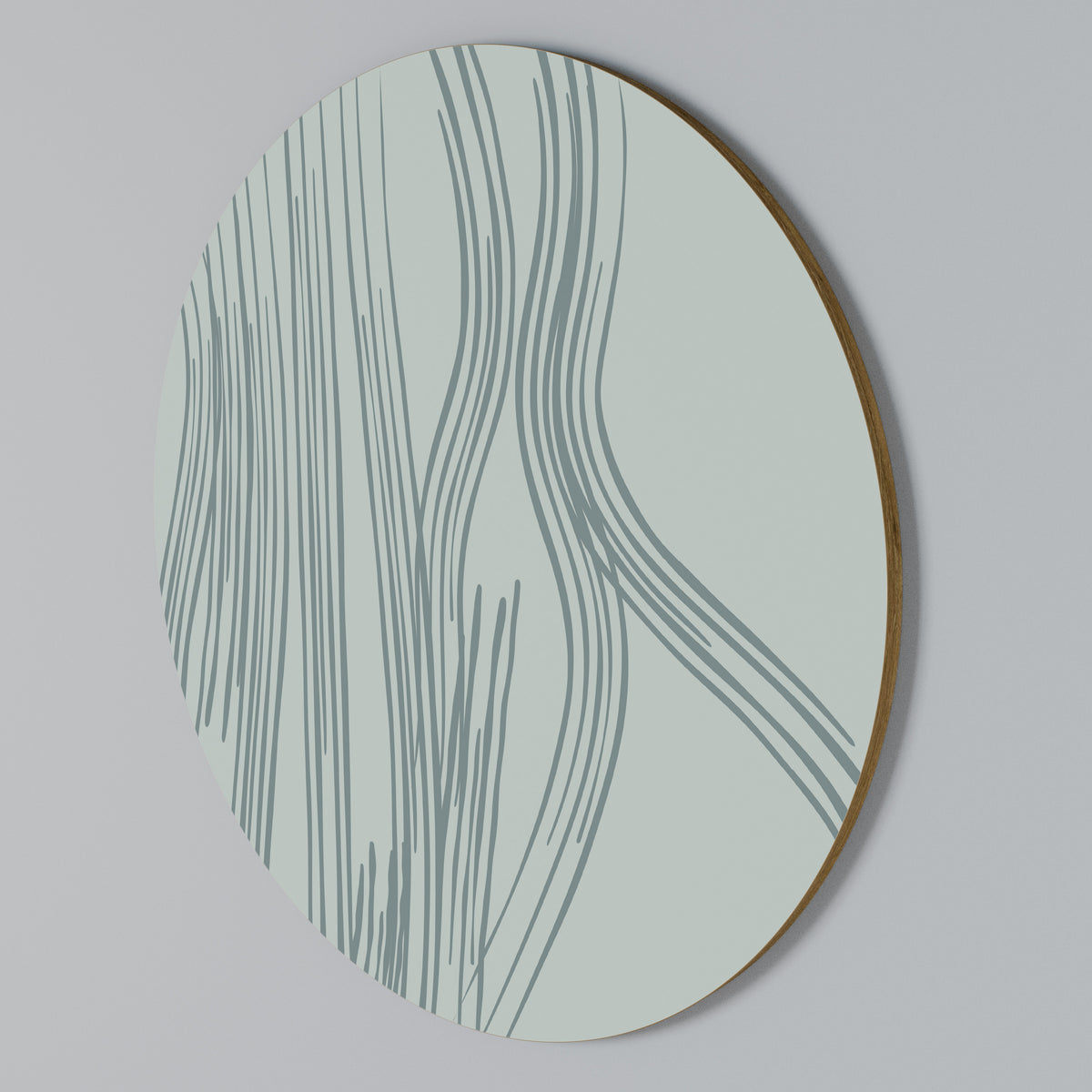 MEMORY TRACES Round Wall Art