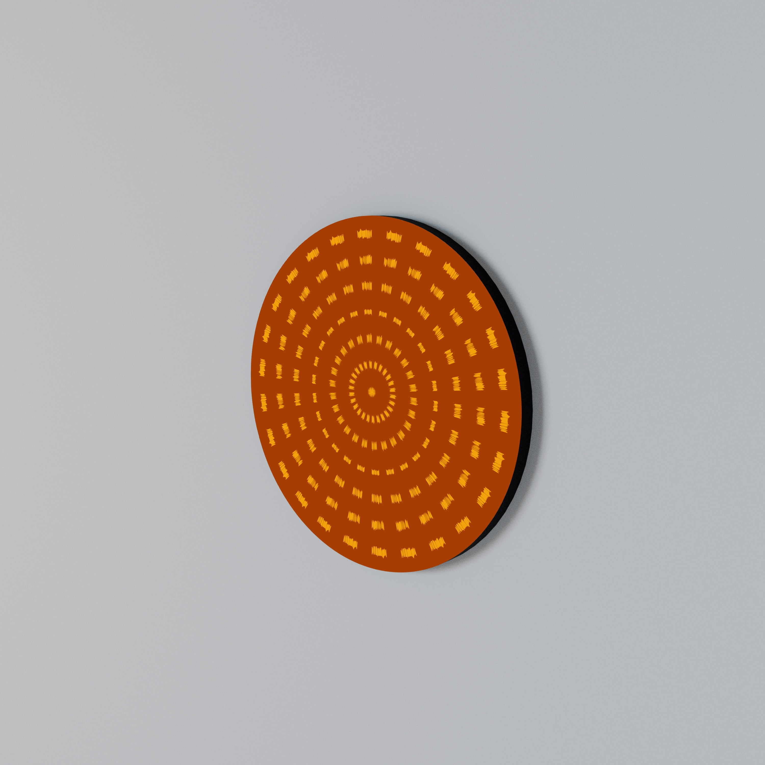 RADIANT ENERGY Round Wall Art