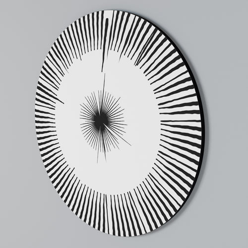 EXPLOSIVE RADIATION Round Wall Art
