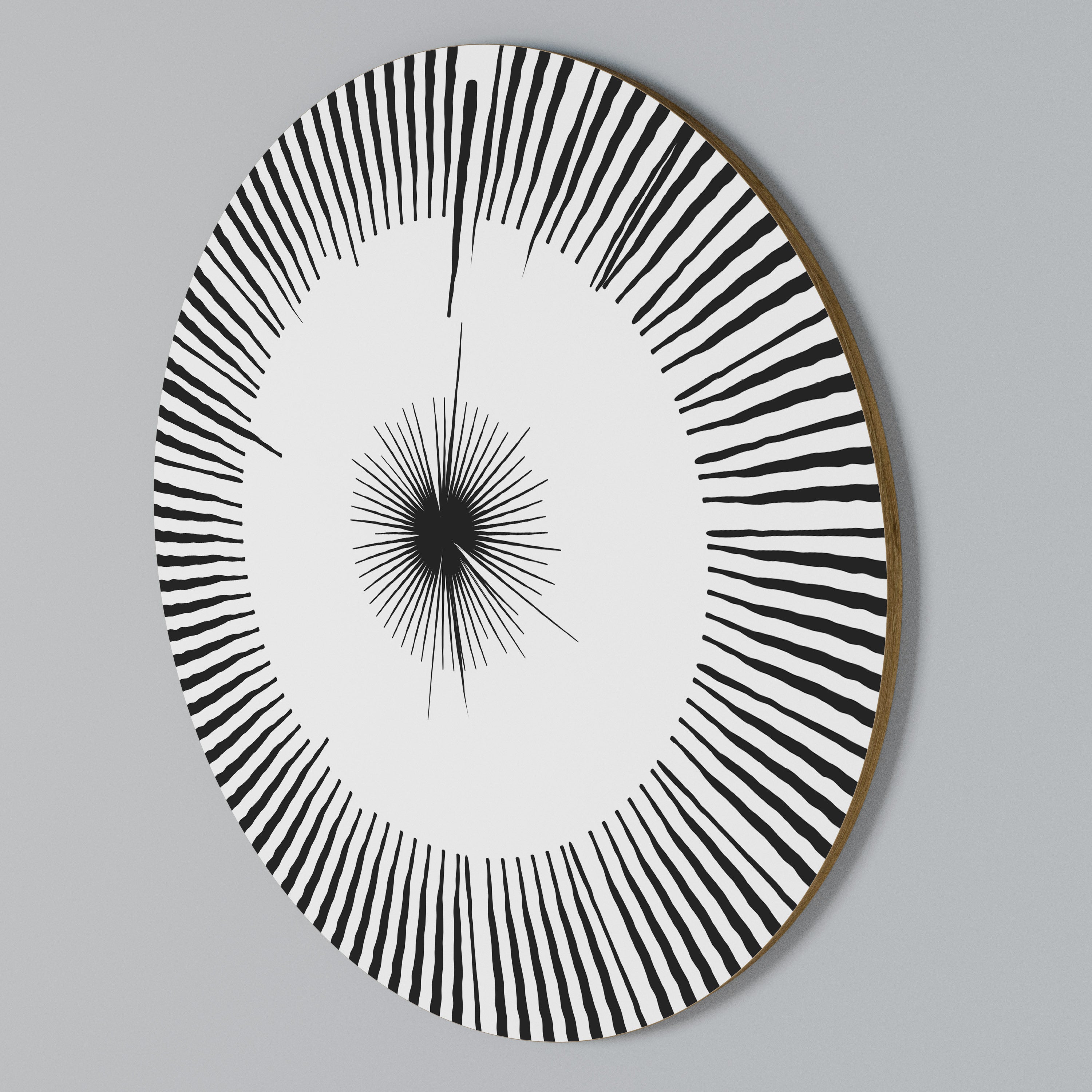 EXPLOSIVE RADIATION Round Wall Art