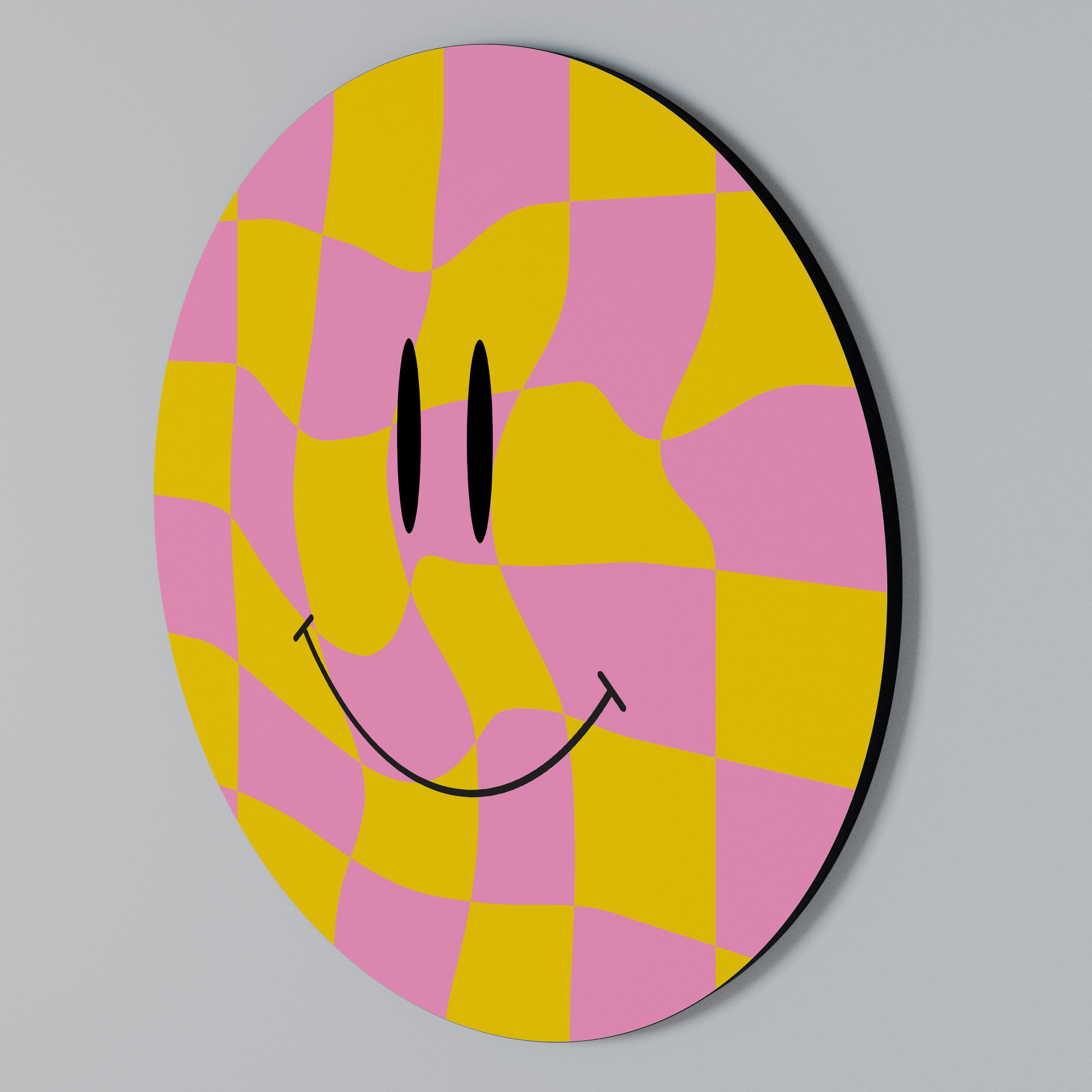 OPTIMISTIC VIBRATIONS Round Wall Art