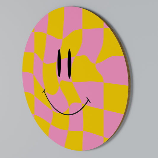 OPTIMISTIC VIBRATIONS Στρογγυλός πίνακας ζωγραφικής