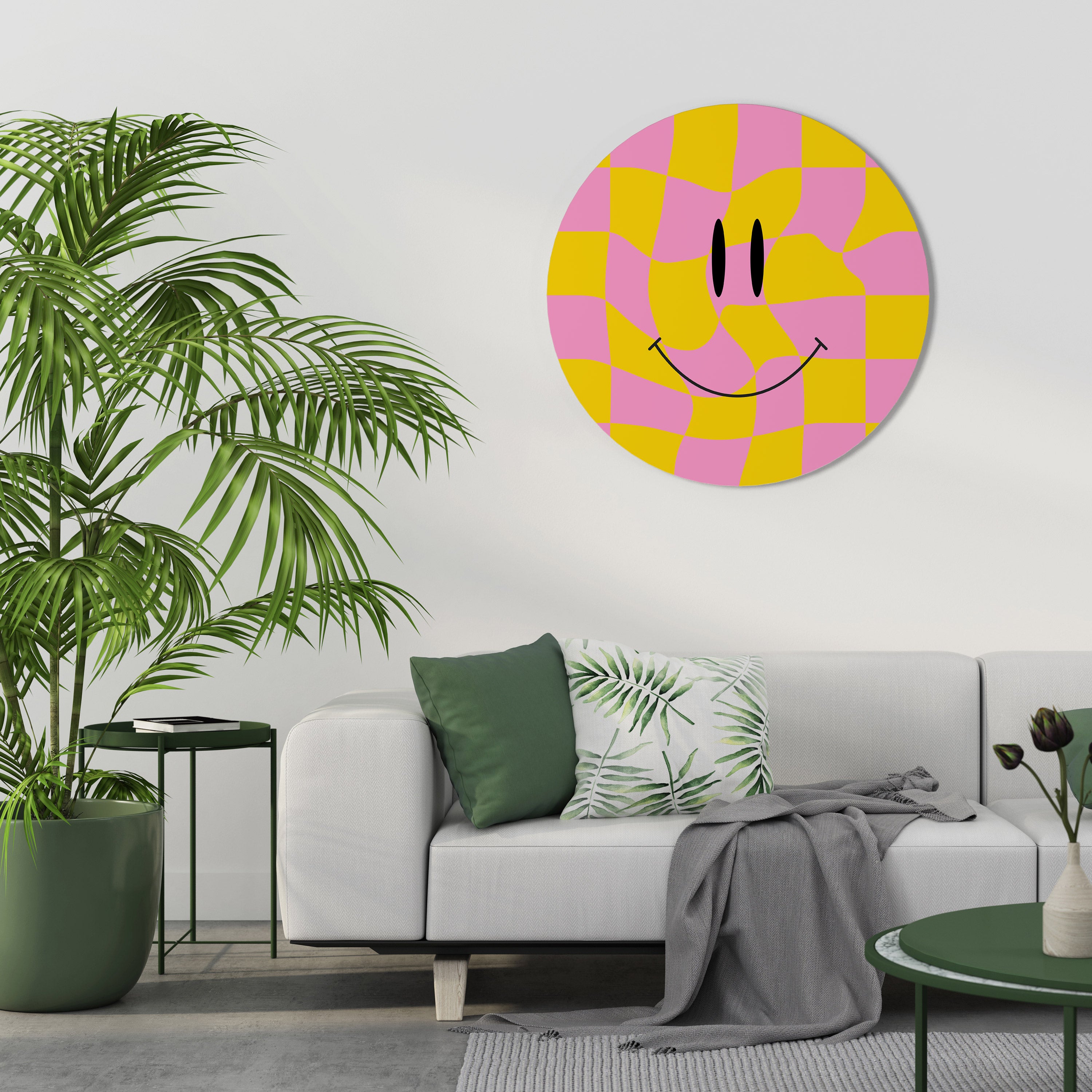 OPTIMISTIC VIBRATIONS Στρογγυλή Τέχνη Τοίχου