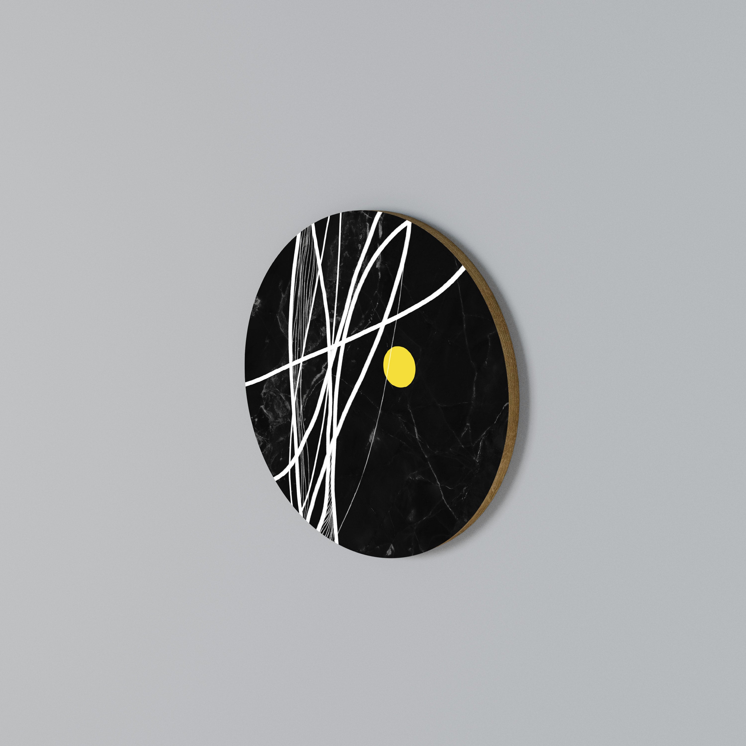 LIGHT IN THE DARK Round Wall Art