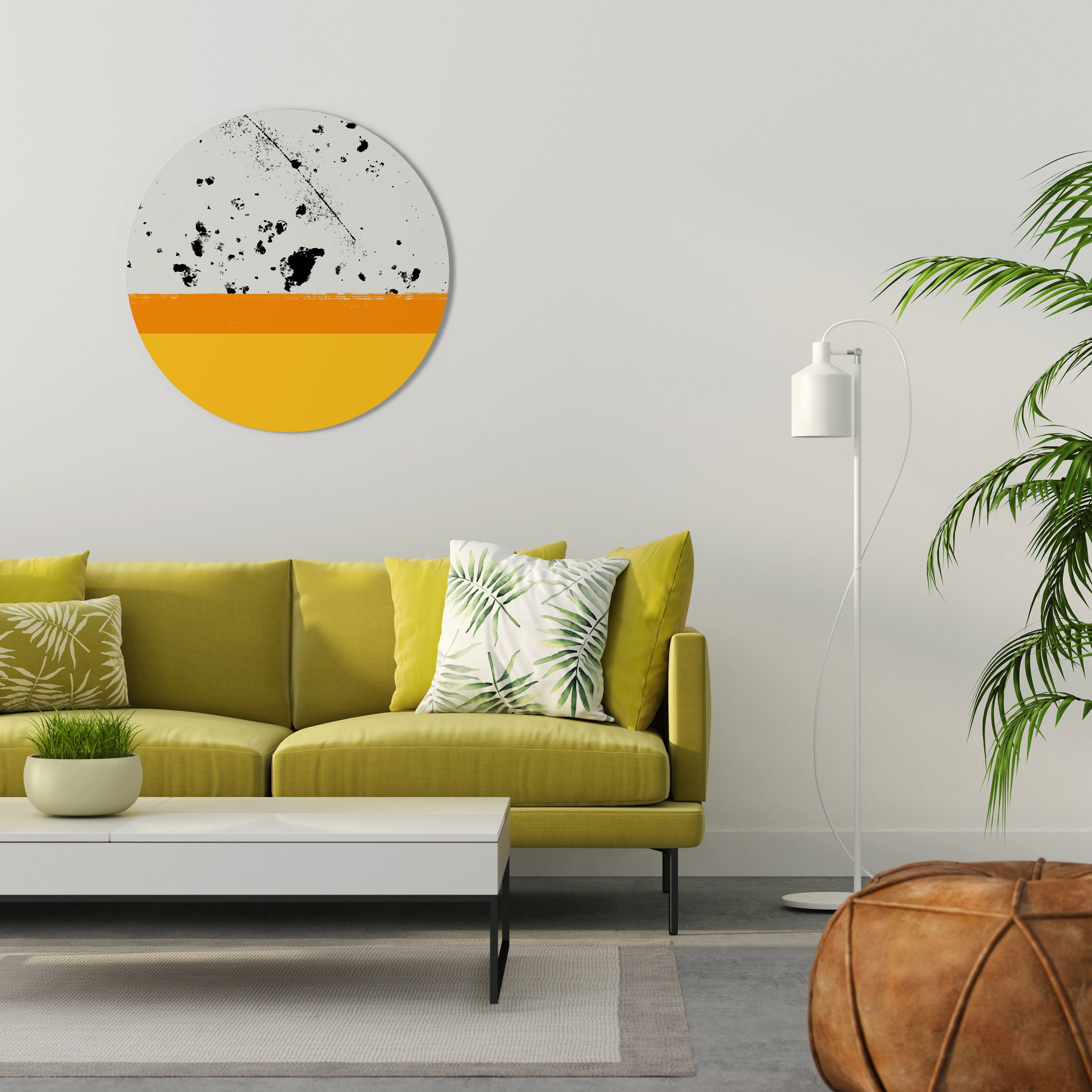 Στρογγυλή Τέχνη Τοίχου DYED BY ORANGE