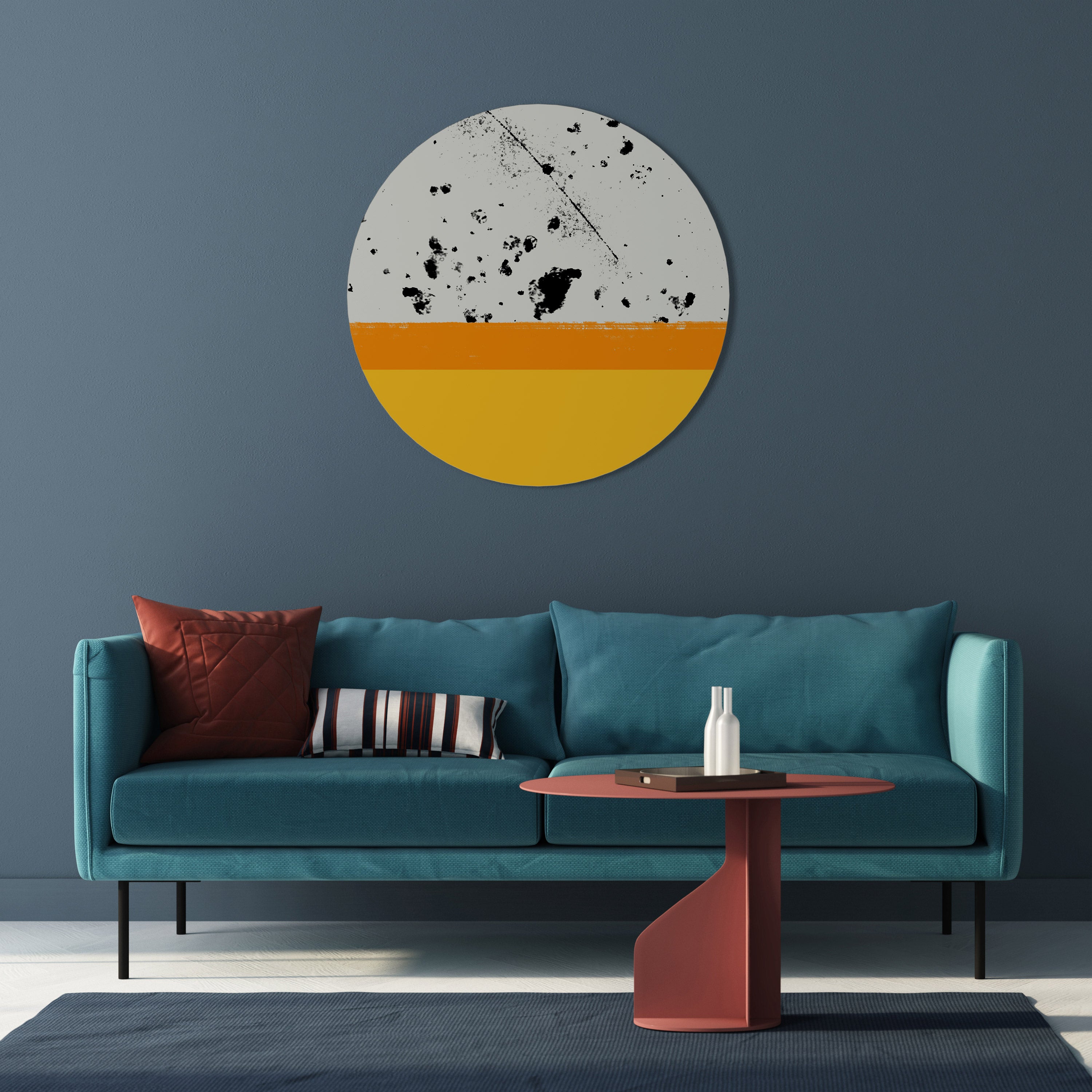 Στρογγυλή Τέχνη Τοίχου DYED BY ORANGE