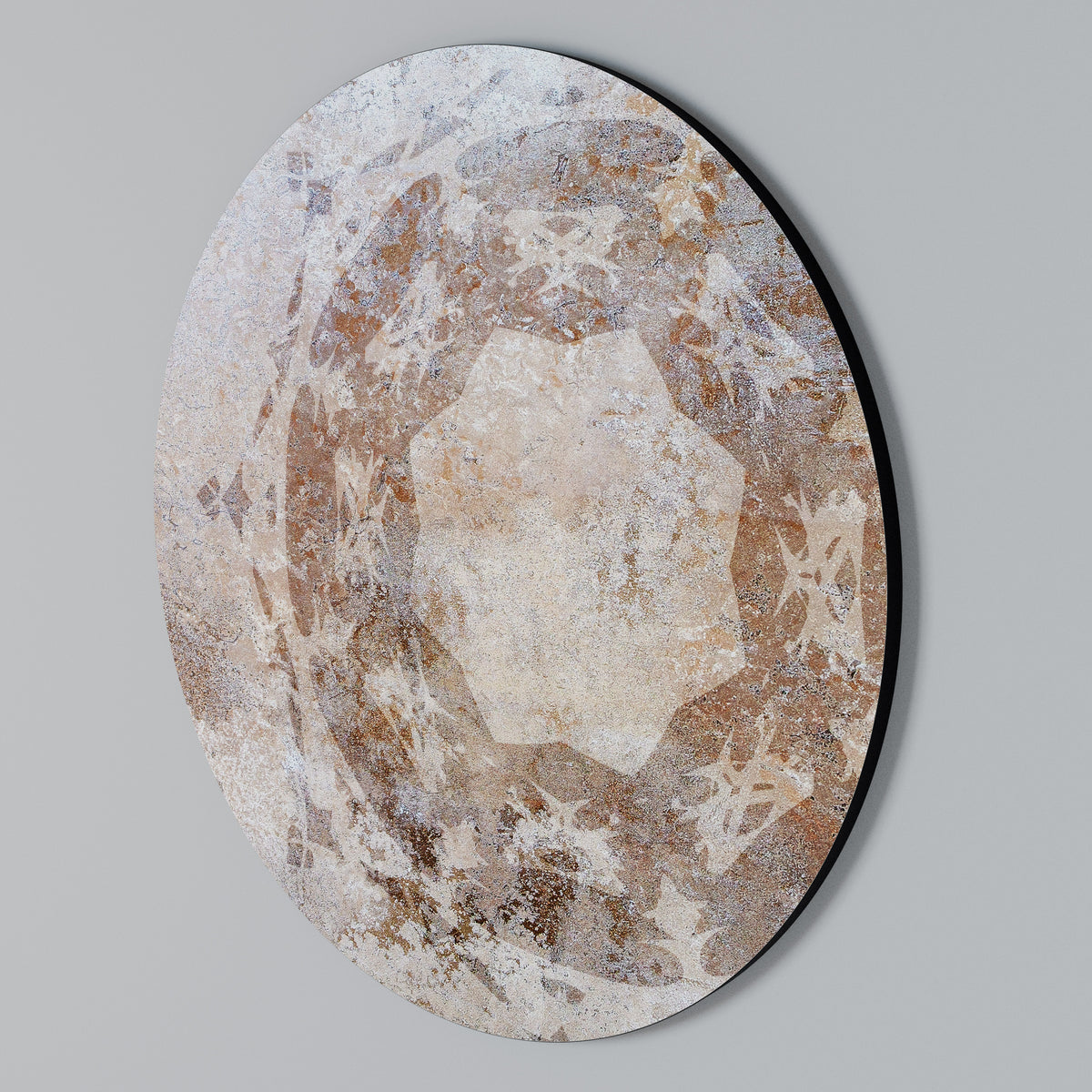 EARTHY ELEGANCE Στρογγυλός πίνακας ζωγραφικής