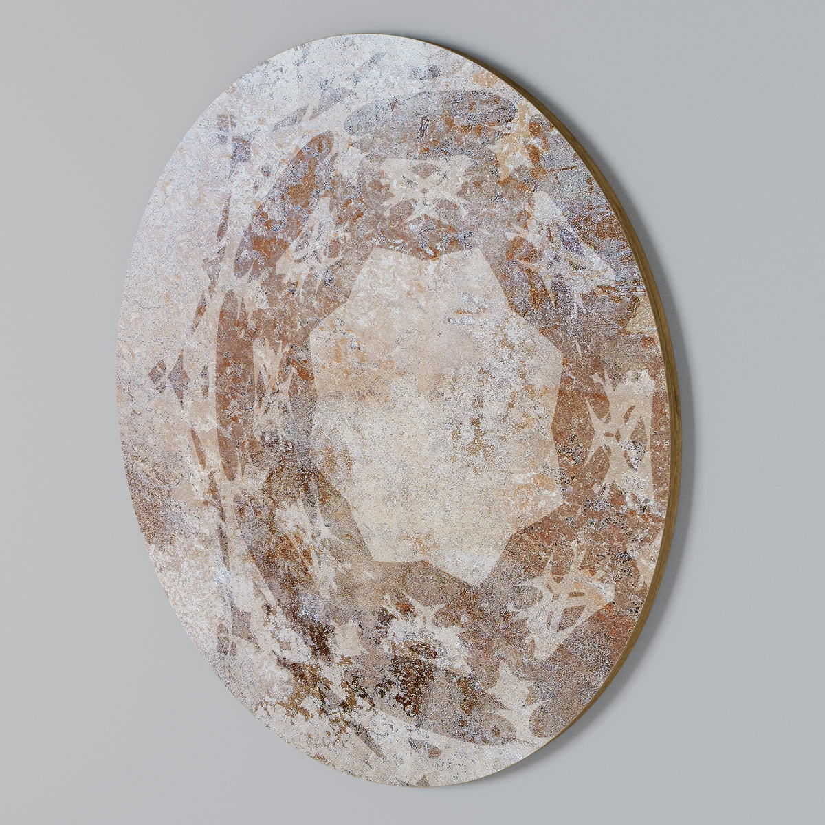EARTHY ELEGANCE Στρογγυλός πίνακας ζωγραφικής
