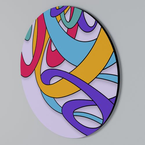 COLOR STREAM Στρογγυλός πίνακας ζωγραφικής