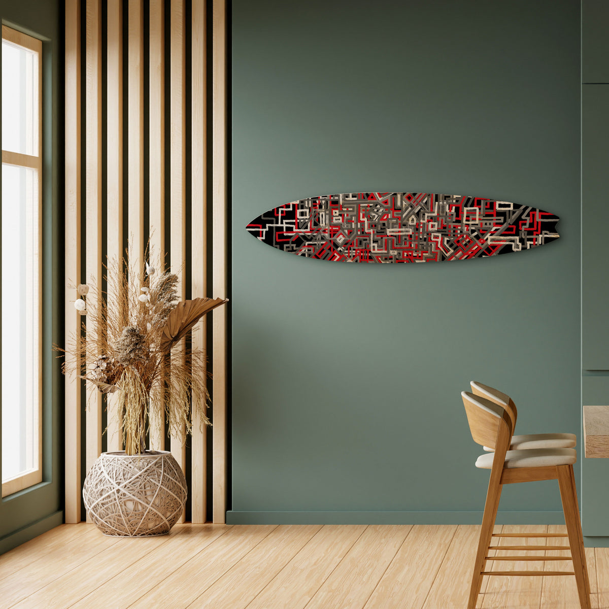 BROKEN LINES Surfboard Decorative Panel