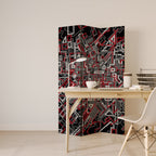 BROKEN LINES 3-Panel Room Divider