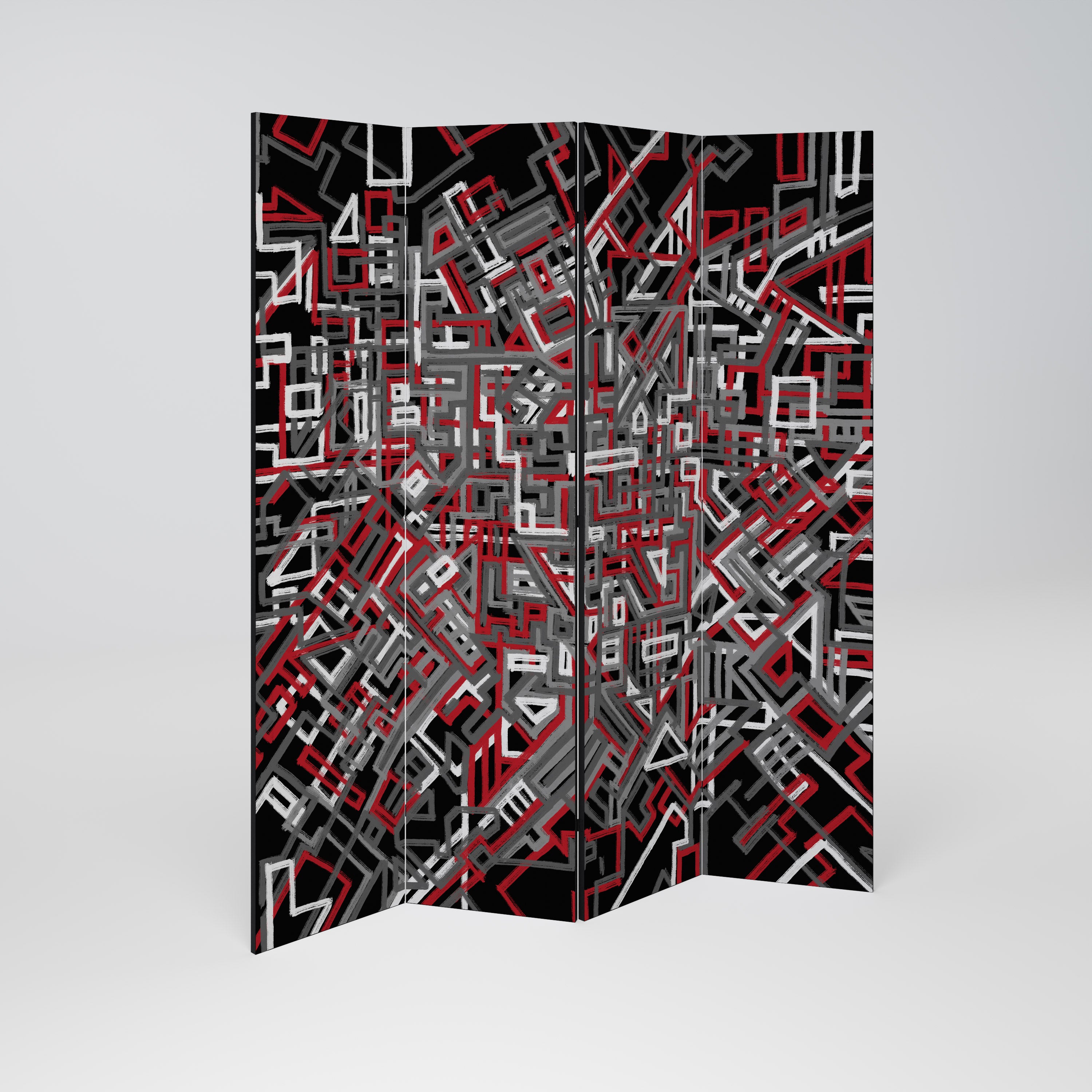 BROKEN LINES Παραβάν με 4 πάνελ