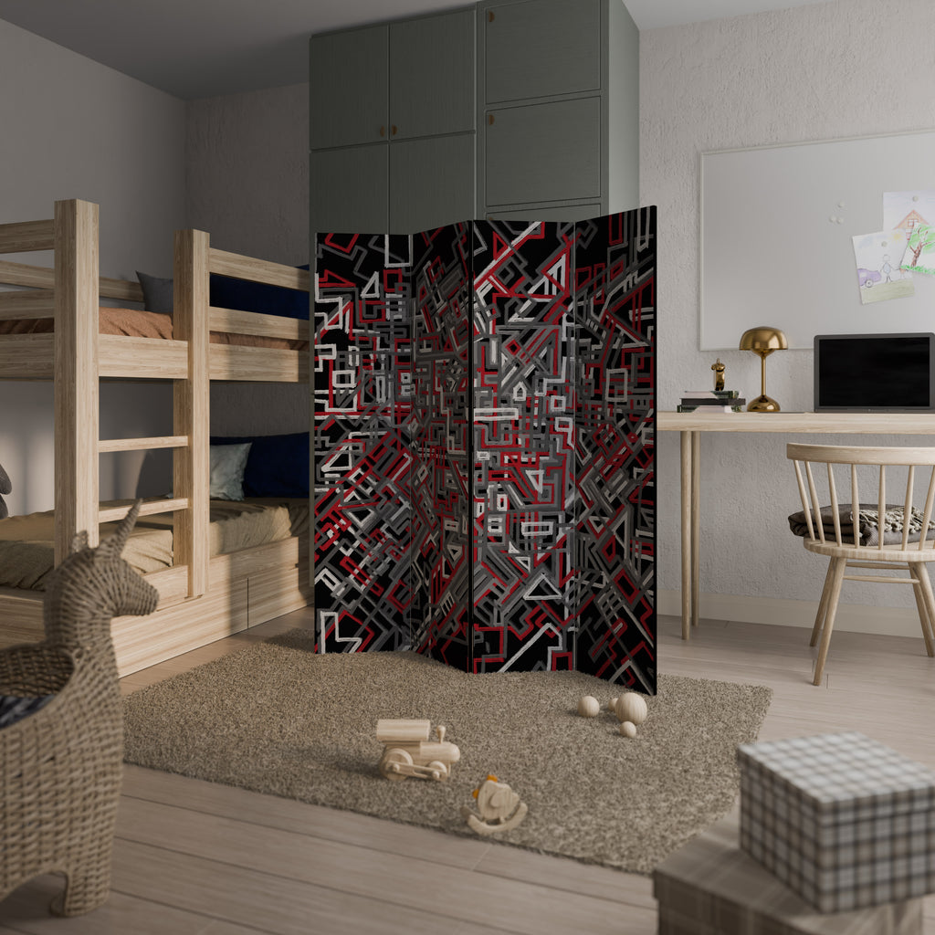 BROKEN LINES Παραβάν με 4 πάνελ