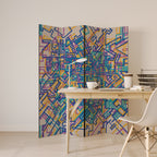 MEMORIES MAP Παραβάν με 4 πάνελ