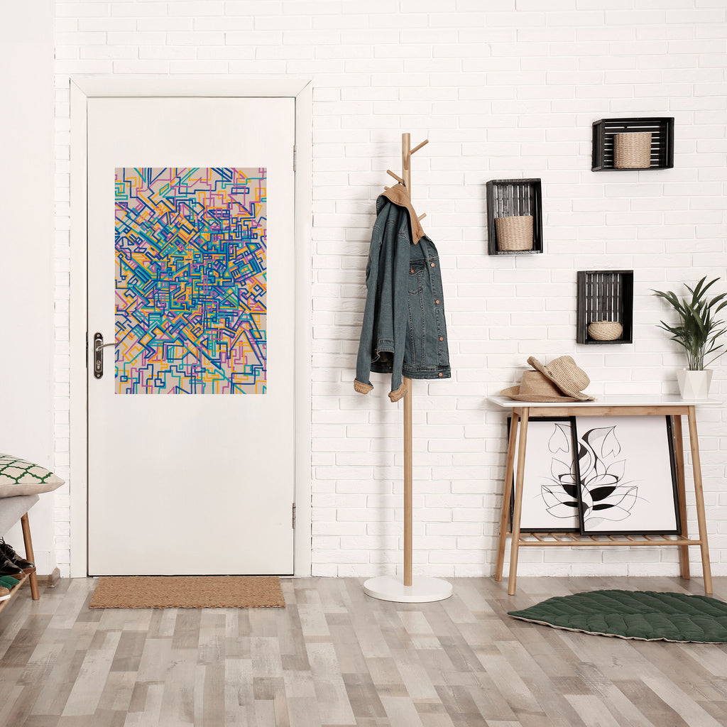 MEMORIES MAP Peel and Stick Vertical Poster