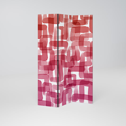 KALEIDOSCOPIC CUBISM 3-Panel Room Divider