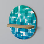 TURQUOISE RECTANGLES Διακοσμητικό Ράφι Art Shelf