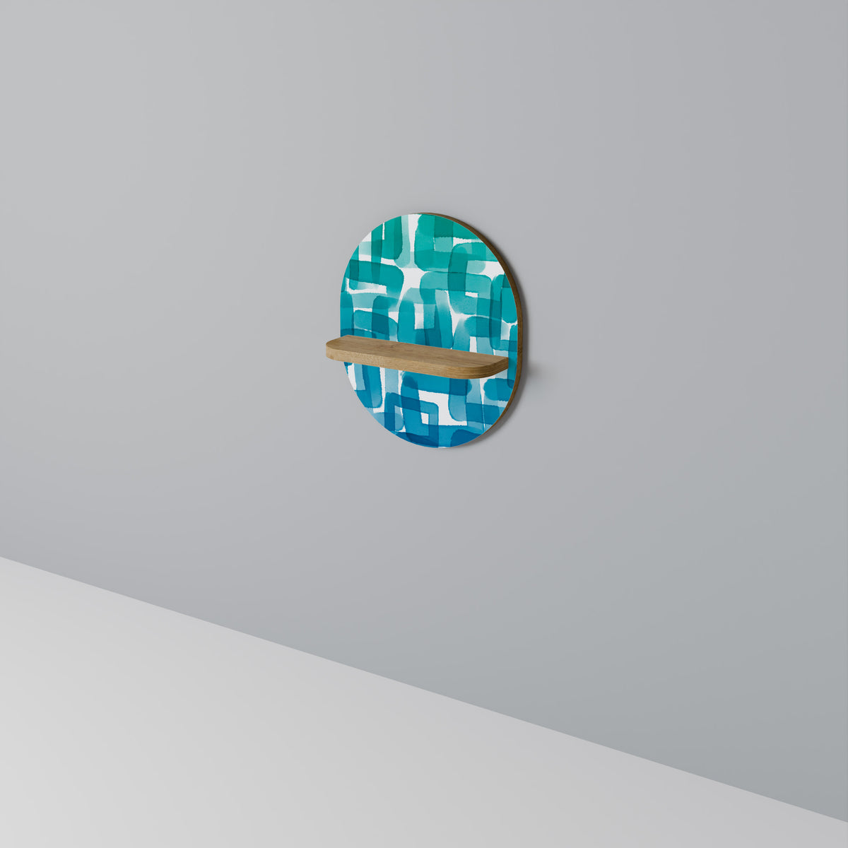 TURQUOISE RECTANGLES Διακοσμητικό Ράφι Art Shelf
