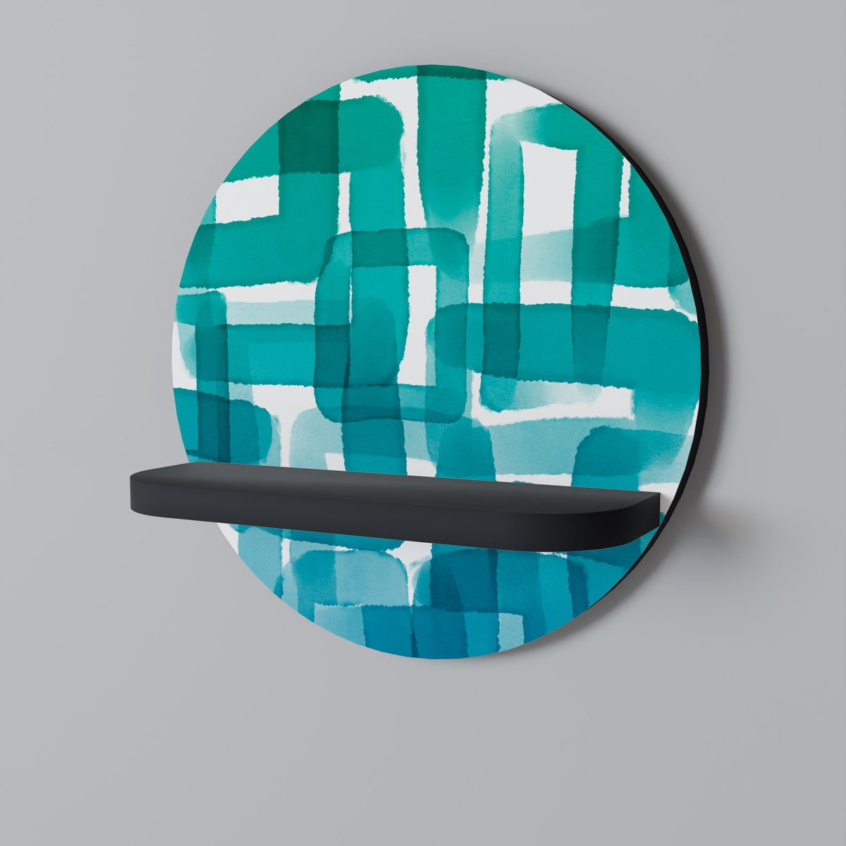 TURQUOISE RECTANGLES Διακοσμητικό Ράφι Art Shelf