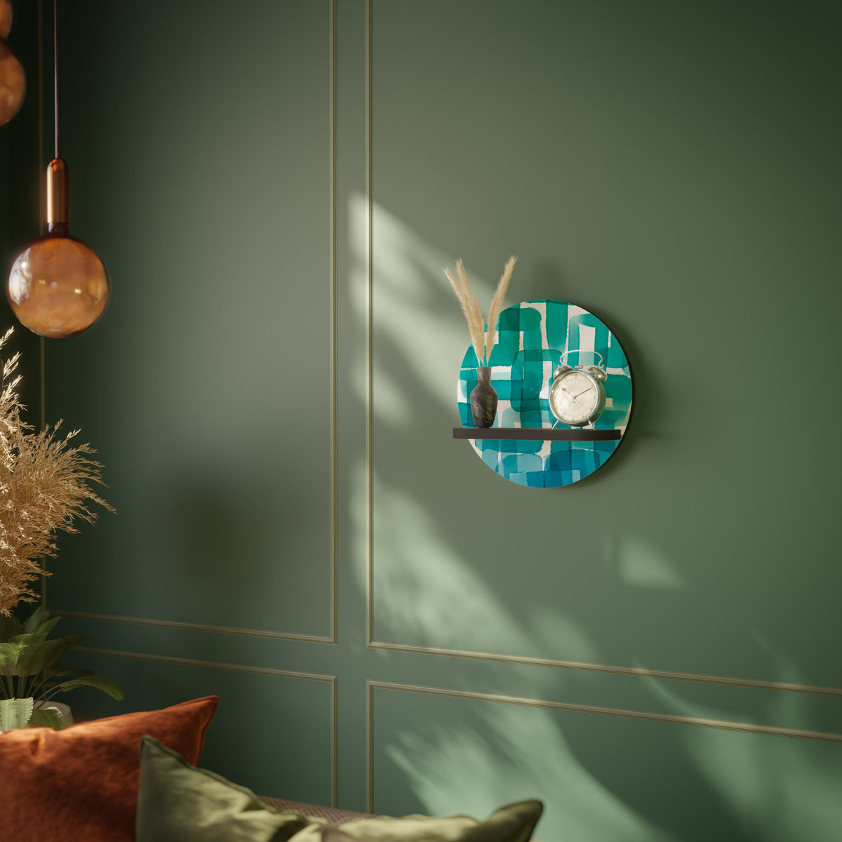 TURQUOISE RECTANGLES Διακοσμητικό Ράφι Art Shelf