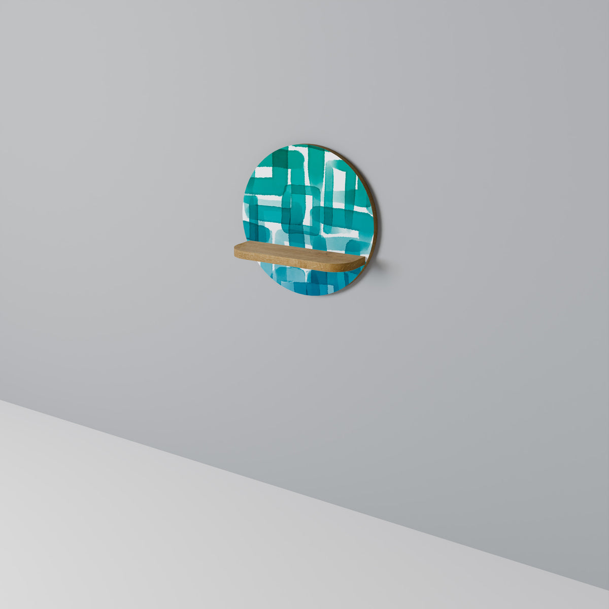 TURQUOISE RECTANGLES Διακοσμητικό Ράφι Art Shelf