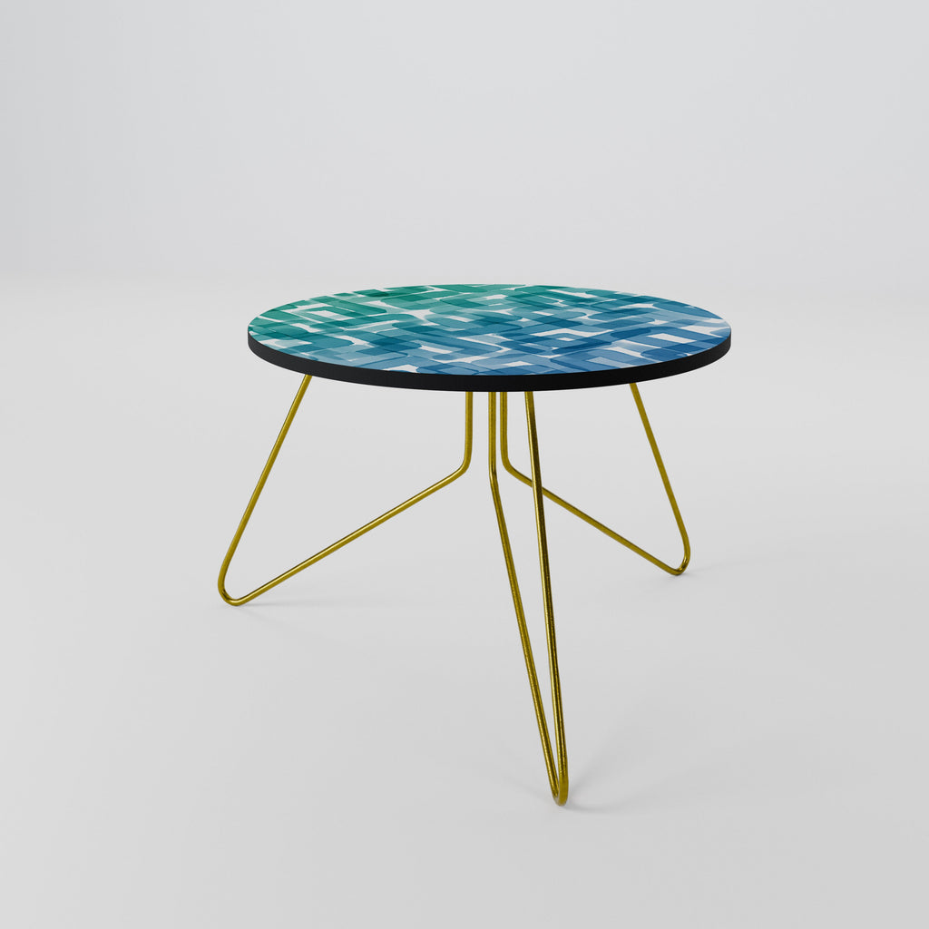 TURQUOISE RECTANGLES Coffee Table 60
