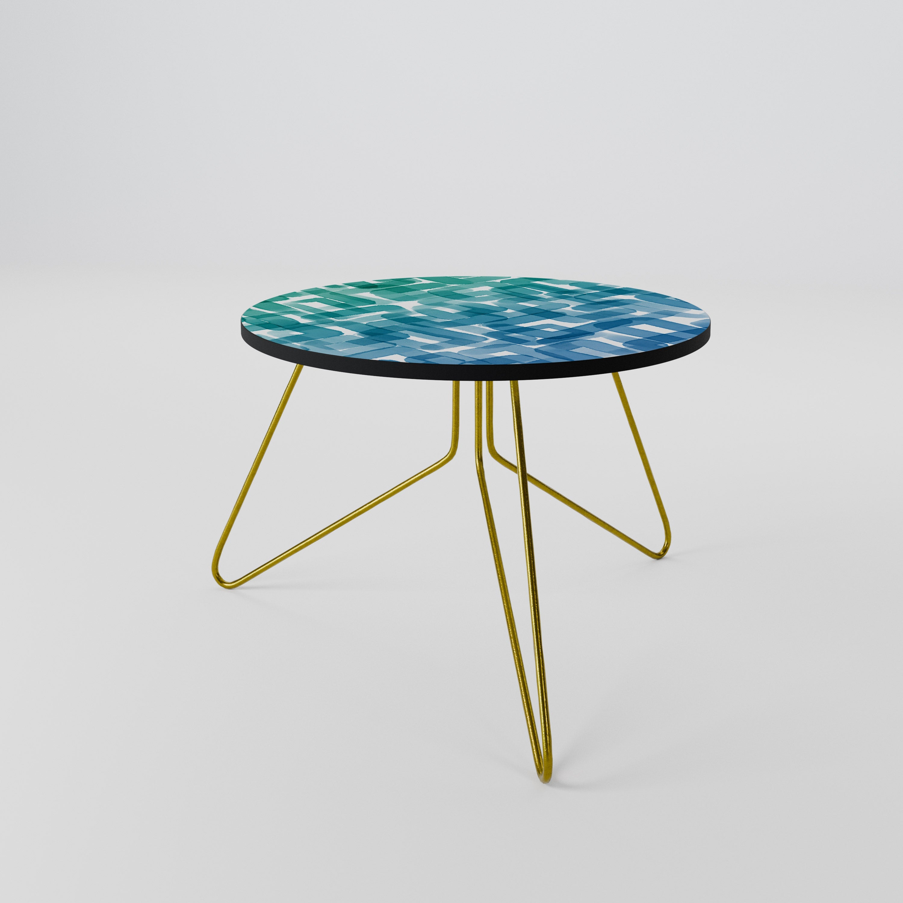 TURQUOISE RECTANGLES Coffee Table 60
