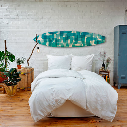 TURQUOISE RECTANGLES Διακοσμητική σανίδα Surf