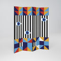 ABSTRACTION AND GEOMETRY Παραβάν με 4 πάνελ