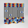 ABSTRACTION AND GEOMETRY 5-Panel Room Divider