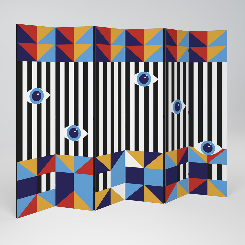 ABSTRACTION AND GEOMETRY Παραβάν με 6 πάνελ