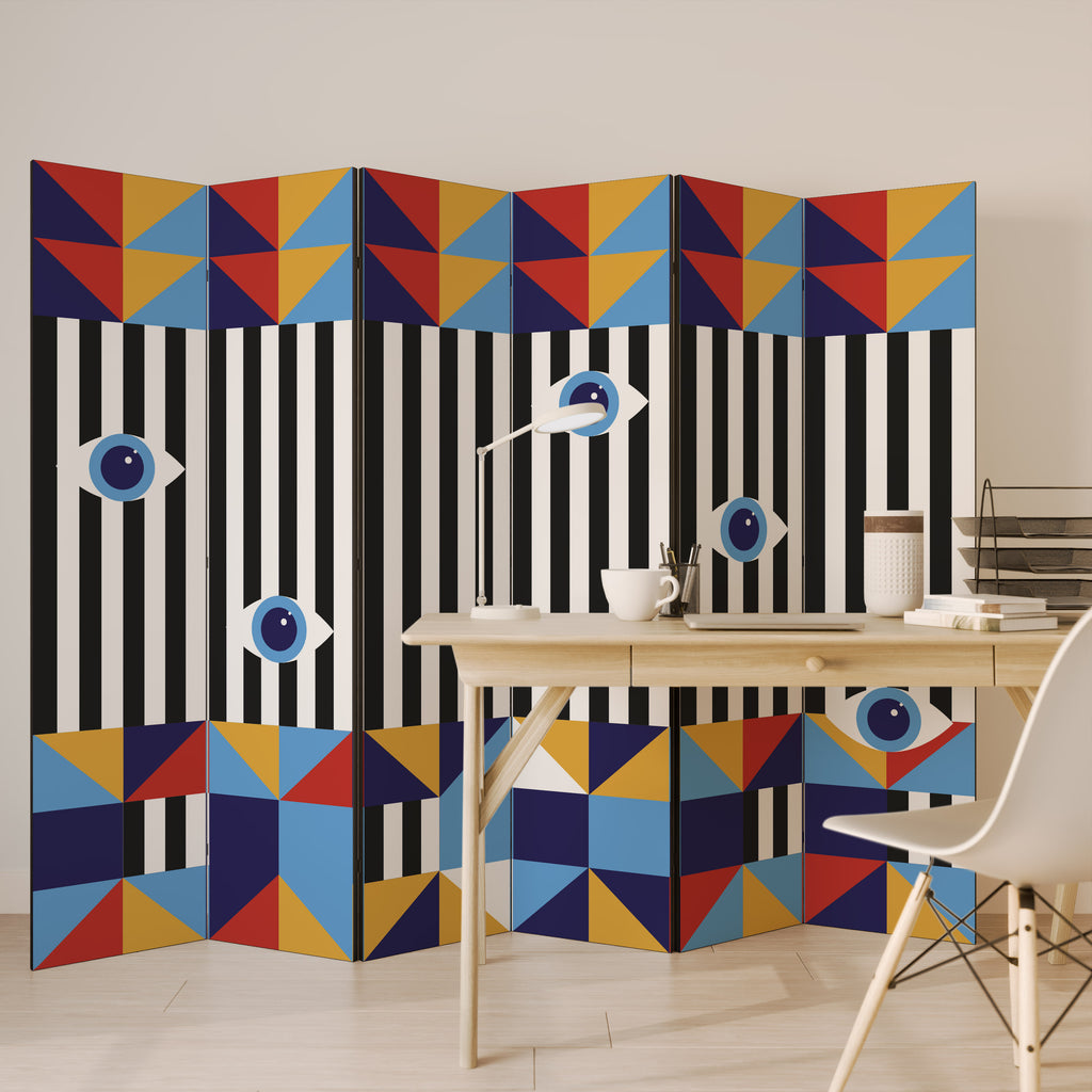 ABSTRACTION AND GEOMETRY Παραβάν με 6 πάνελ