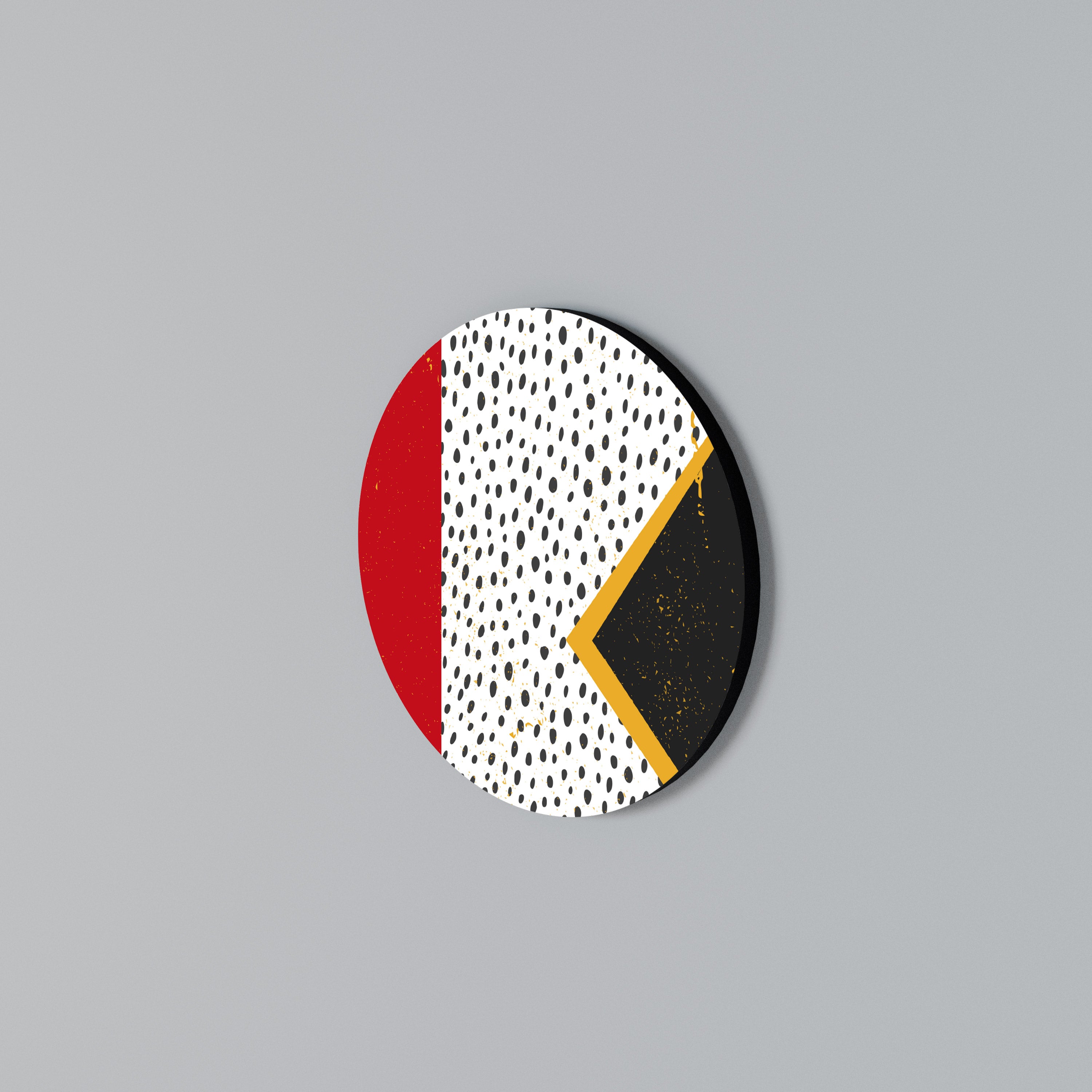 BOLD RETRO REVERIE Round Wall Art