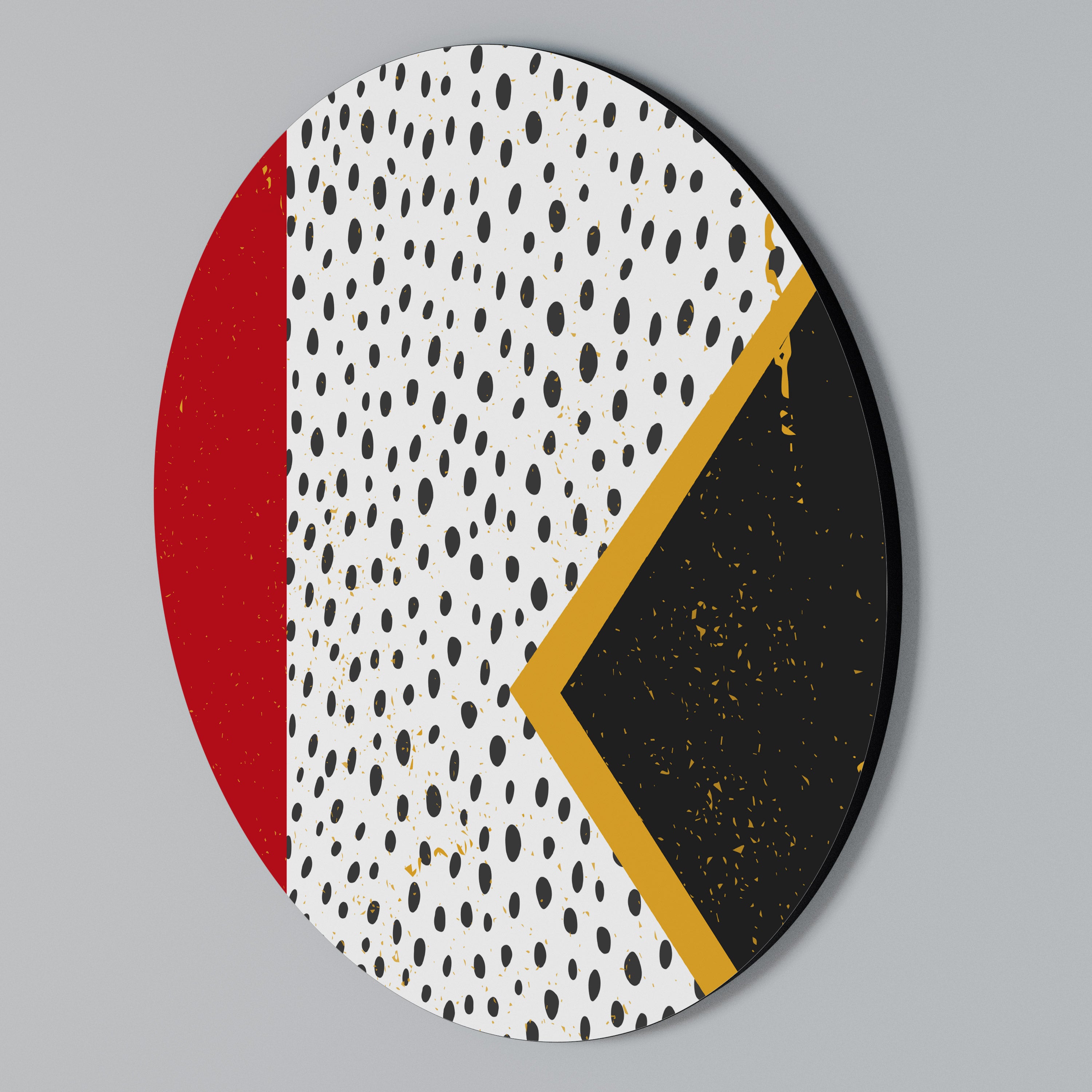BOLD RETRO REVERIE Round Wall Art