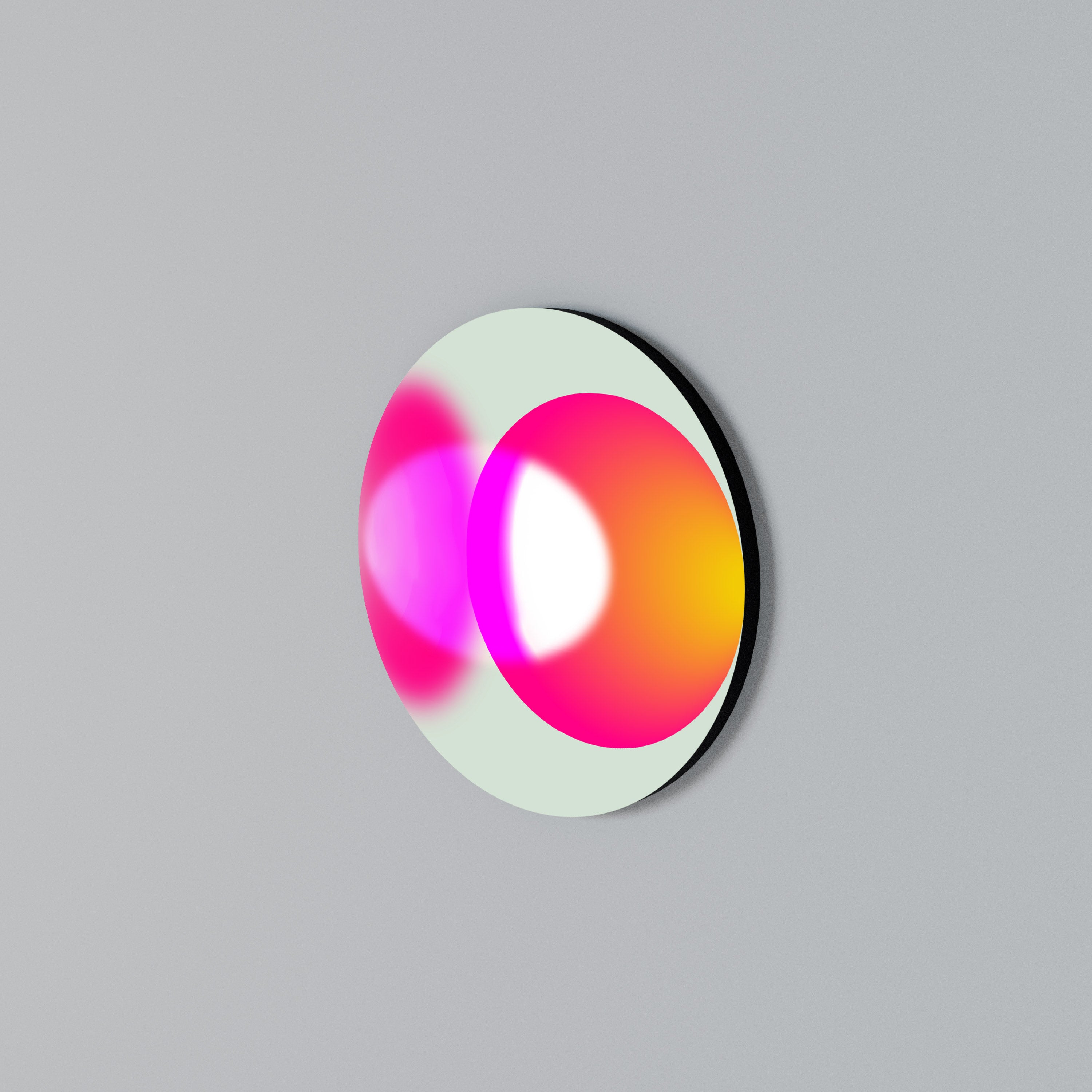 SYMPHONY OF COLORS Round Wall Art