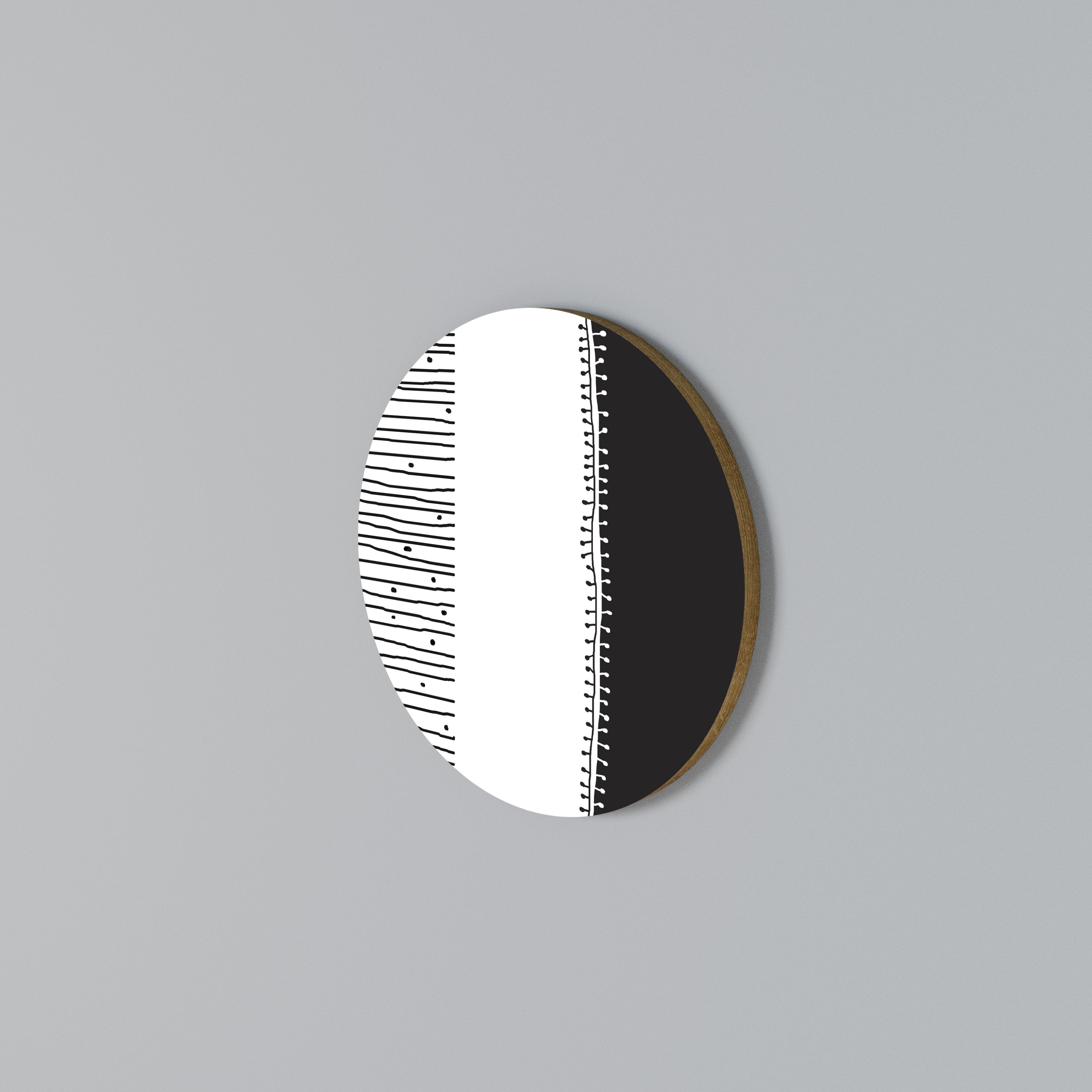 MONOCHROME MUSE Round Wall Art
